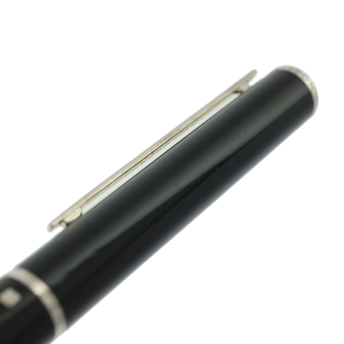 LOUIS VUITTON Ballpoint Pen Metal Black LV Auth 44009