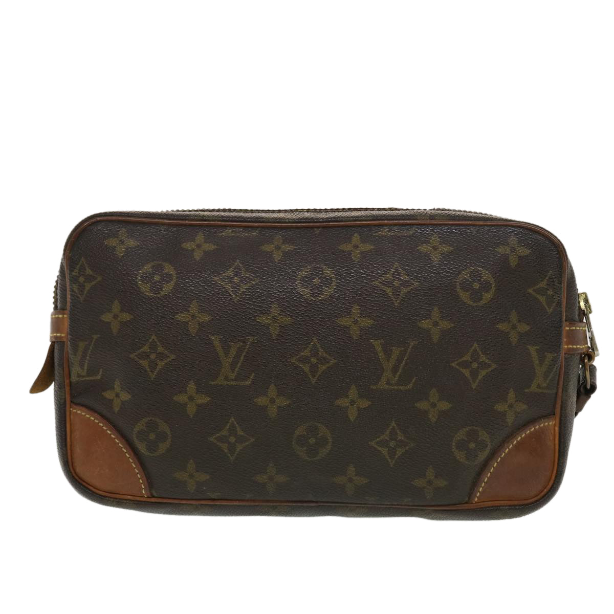 LOUIS VUITTON Monogram Marly Dragonne GM Clutch Bag Vintage M51825 LV Auth 44011 - 0