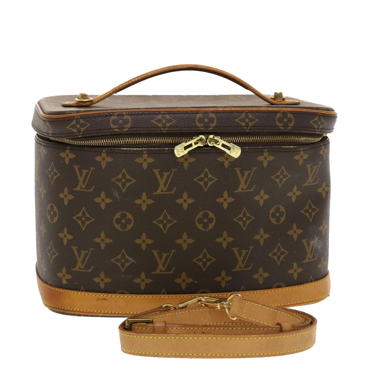 LOUIS VUITTON Monogram Nice Hand Bag 2way M47280 LV Auth 44015