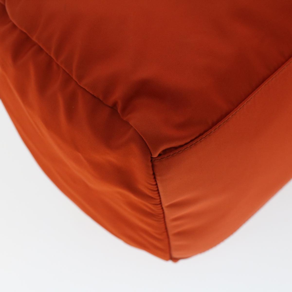 PRADA Shoulder Bag Nylon Orange Auth 44048