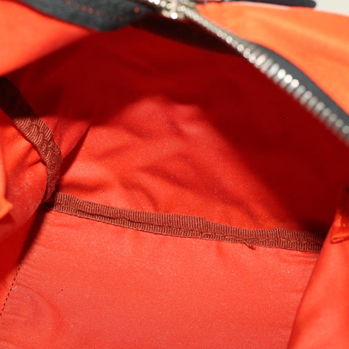 PRADA Shoulder Bag Nylon Orange Auth 44048
