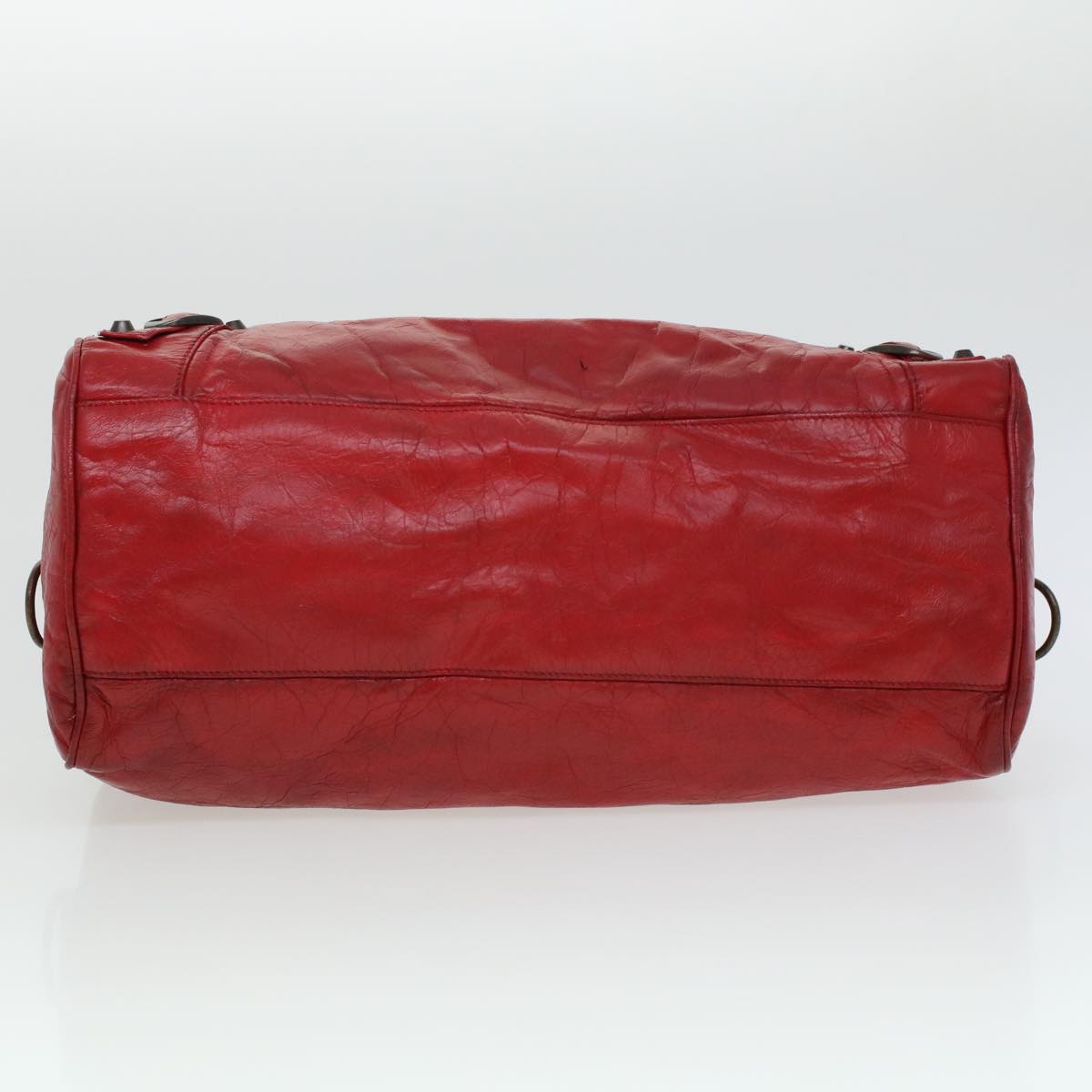 BALENCIAGA Tzigie Hand Bag Leather 2way Red Auth 44050