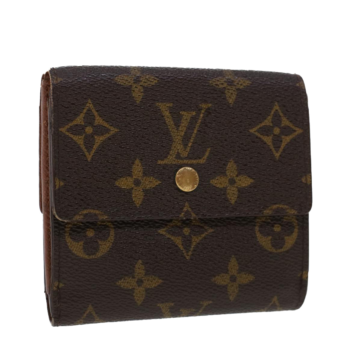 LOUIS VUITTON Monogram Portefeuille Elise Wallet M61654 LV Auth 44081