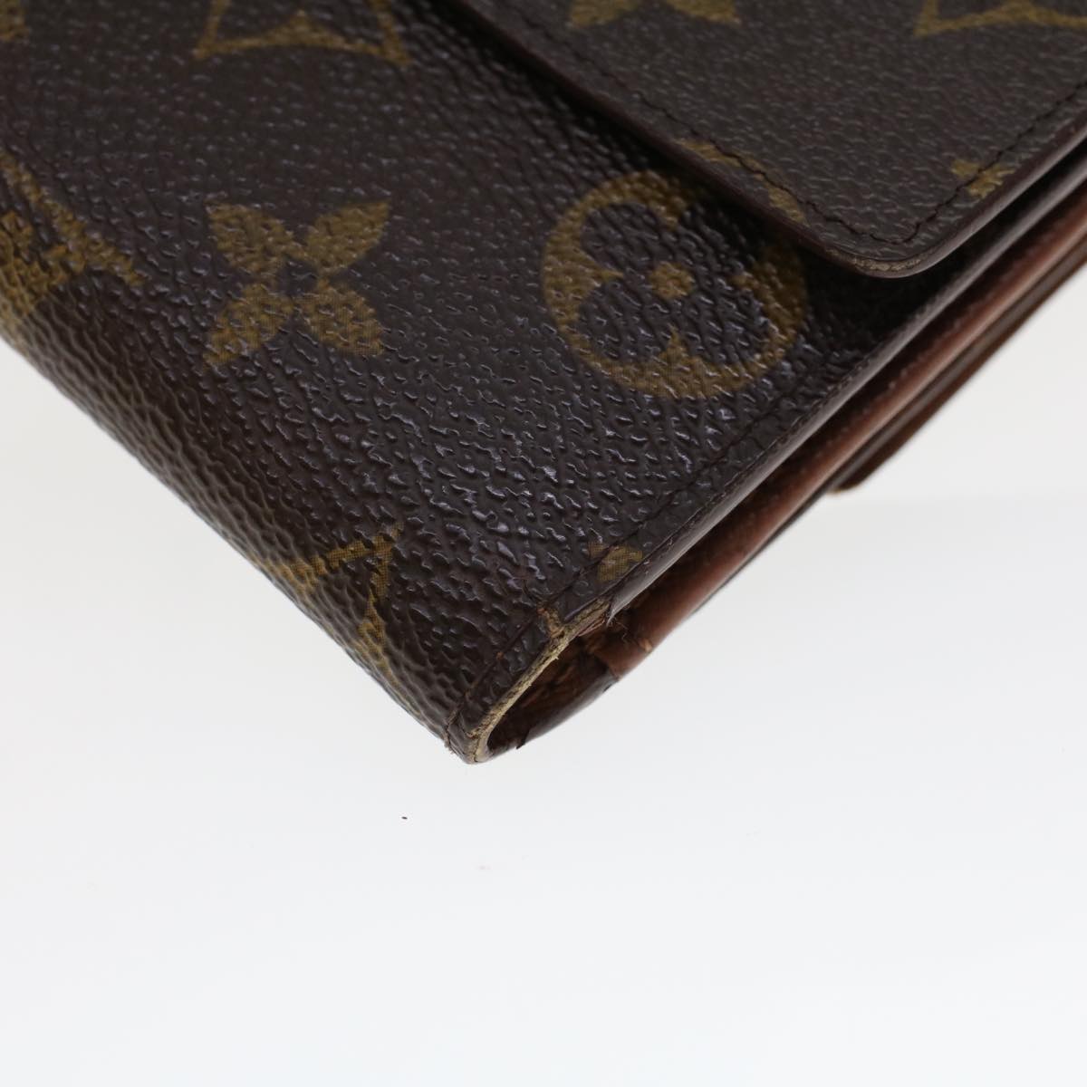 LOUIS VUITTON Monogram Portefeuille Elise Wallet M61654 LV Auth 44081