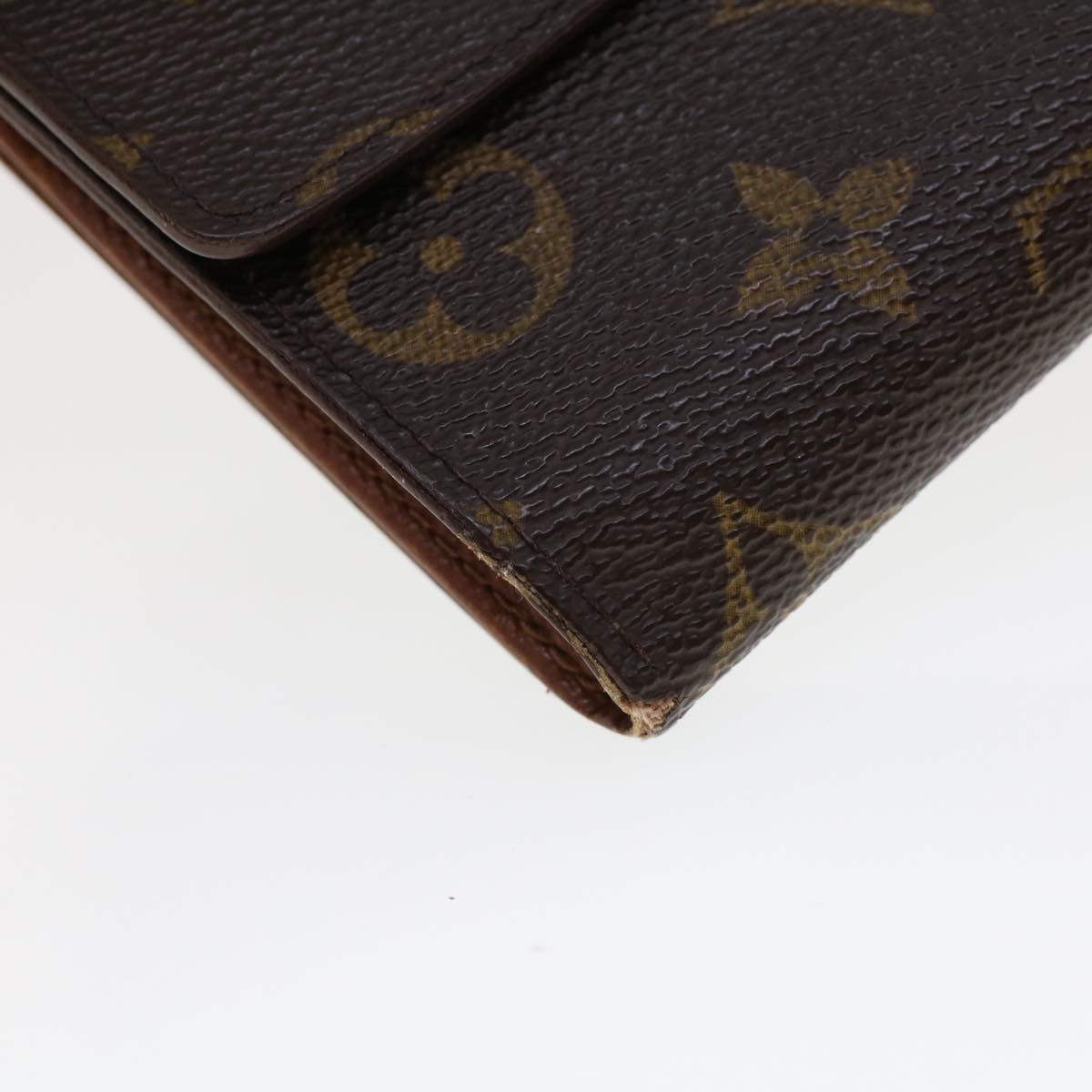 LOUIS VUITTON Monogram Portefeuille Elise Wallet M61654 LV Auth 44081