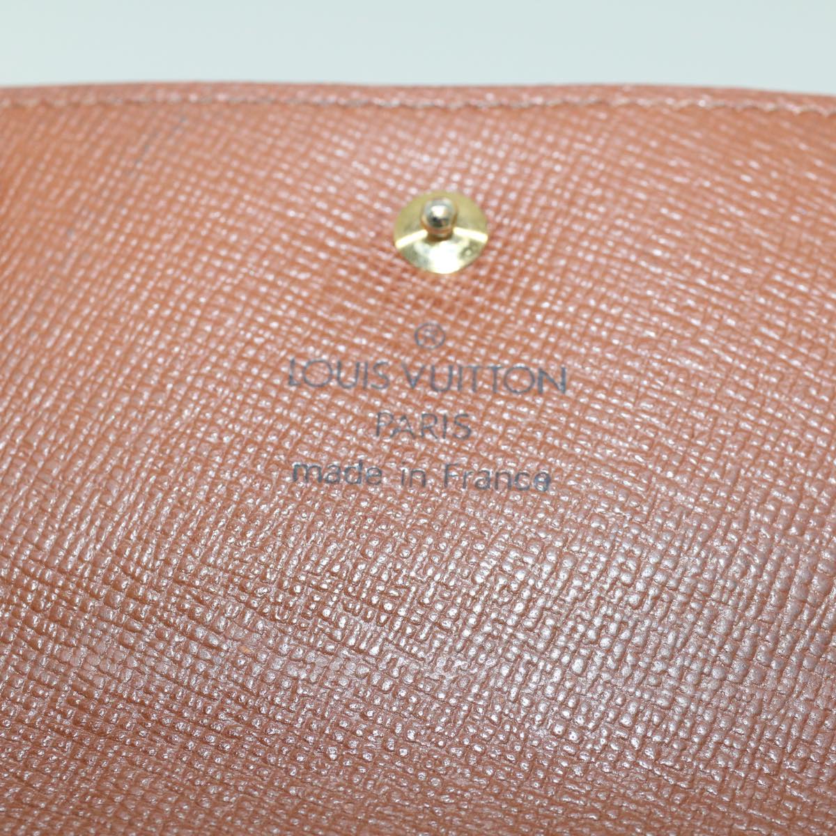 LOUIS VUITTON Monogram Portefeuille Elise Wallet M61654 LV Auth 44081