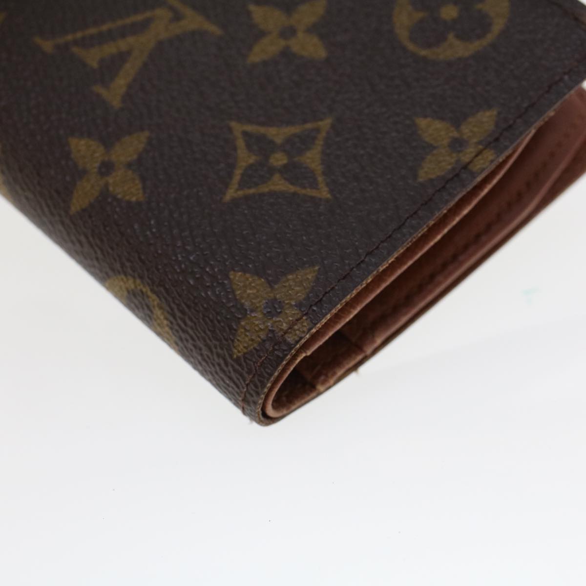 LOUIS VUITTON Monogram Porte Monnaie Billets Viennois Wallet M61663 Auth 44082