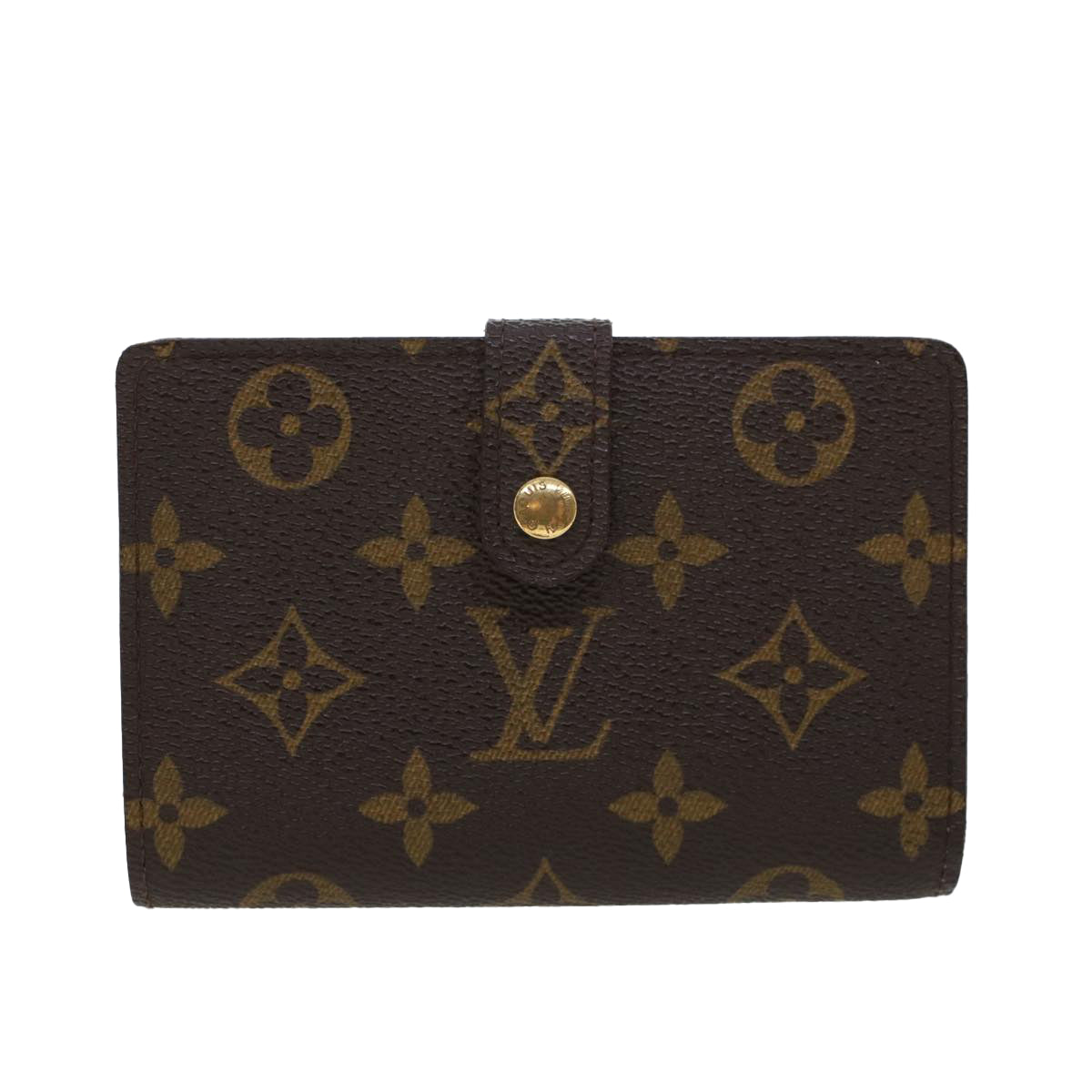 LOUIS VUITTON Monogram Porte Monnaie Billets Viennois Wallet M61663 Auth 44082