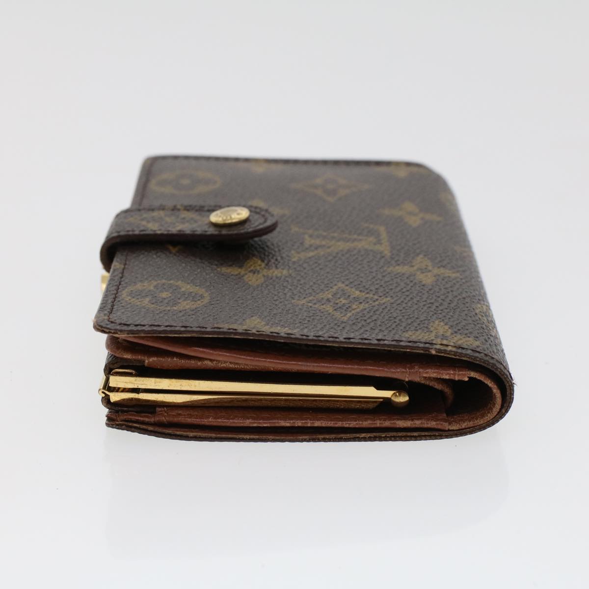 LOUIS VUITTON Monogram Porte Monnaie Billets Viennois Wallet M61663 Auth 44082