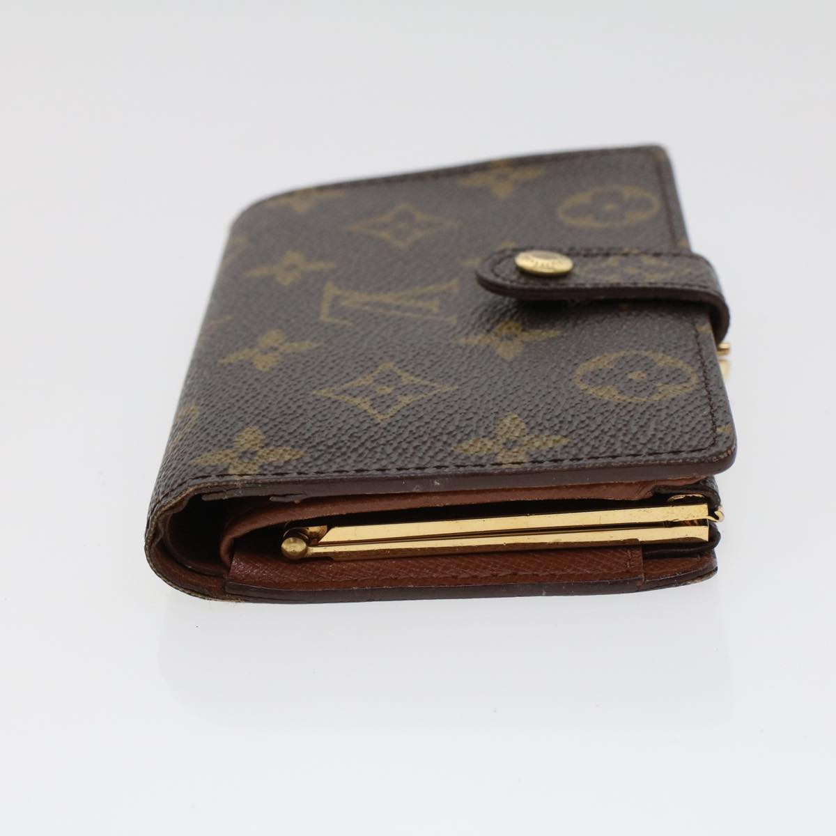 LOUIS VUITTON Monogram Porte Monnaie Billets Viennois Wallet M61663 Auth 44082