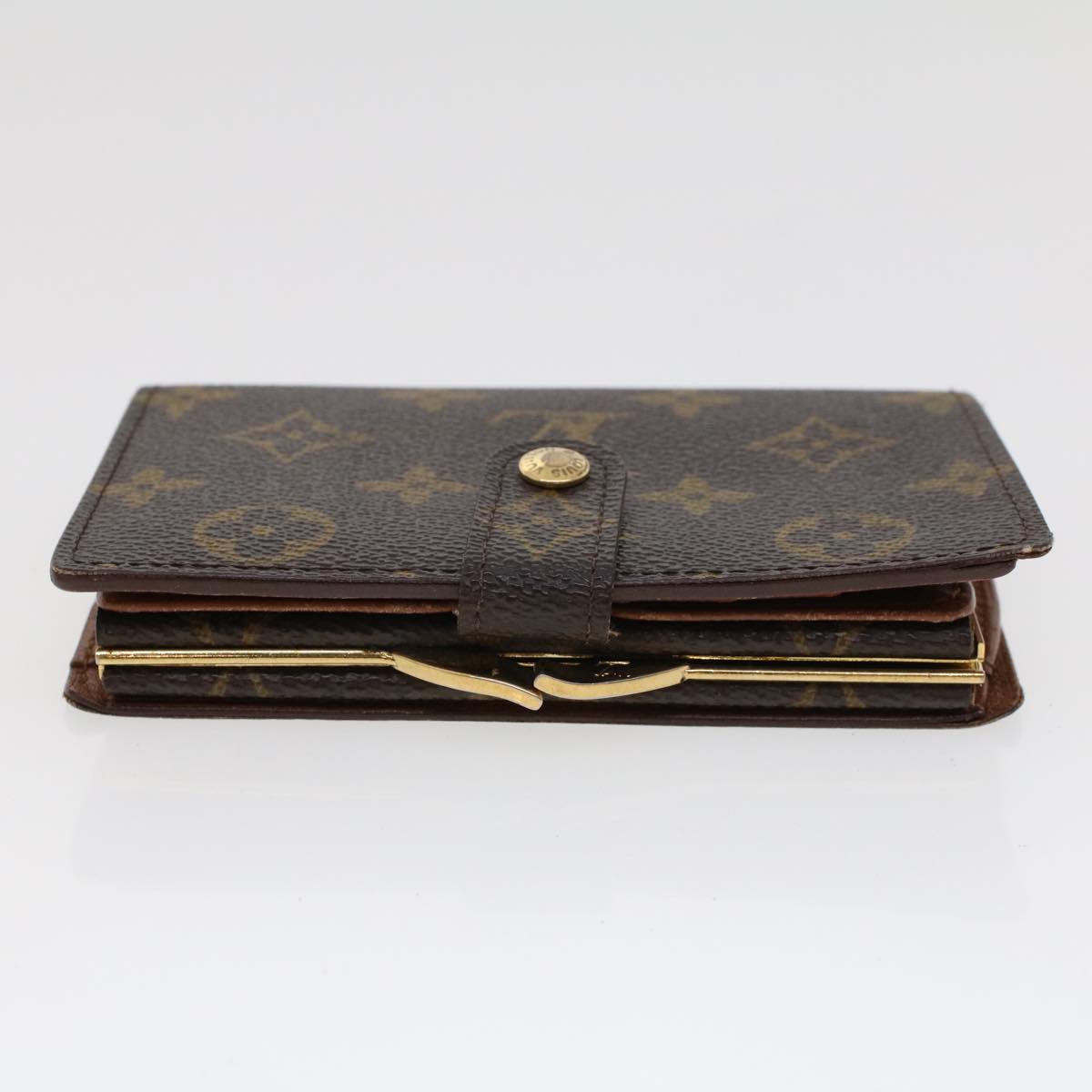 LOUIS VUITTON Monogram Porte Monnaie Billets Viennois Wallet M61663 Auth 44082