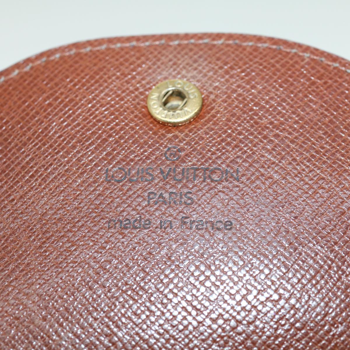 LOUIS VUITTON Monogram Porte Monnaie Guze Coin Purse M61970 LV Auth 44083