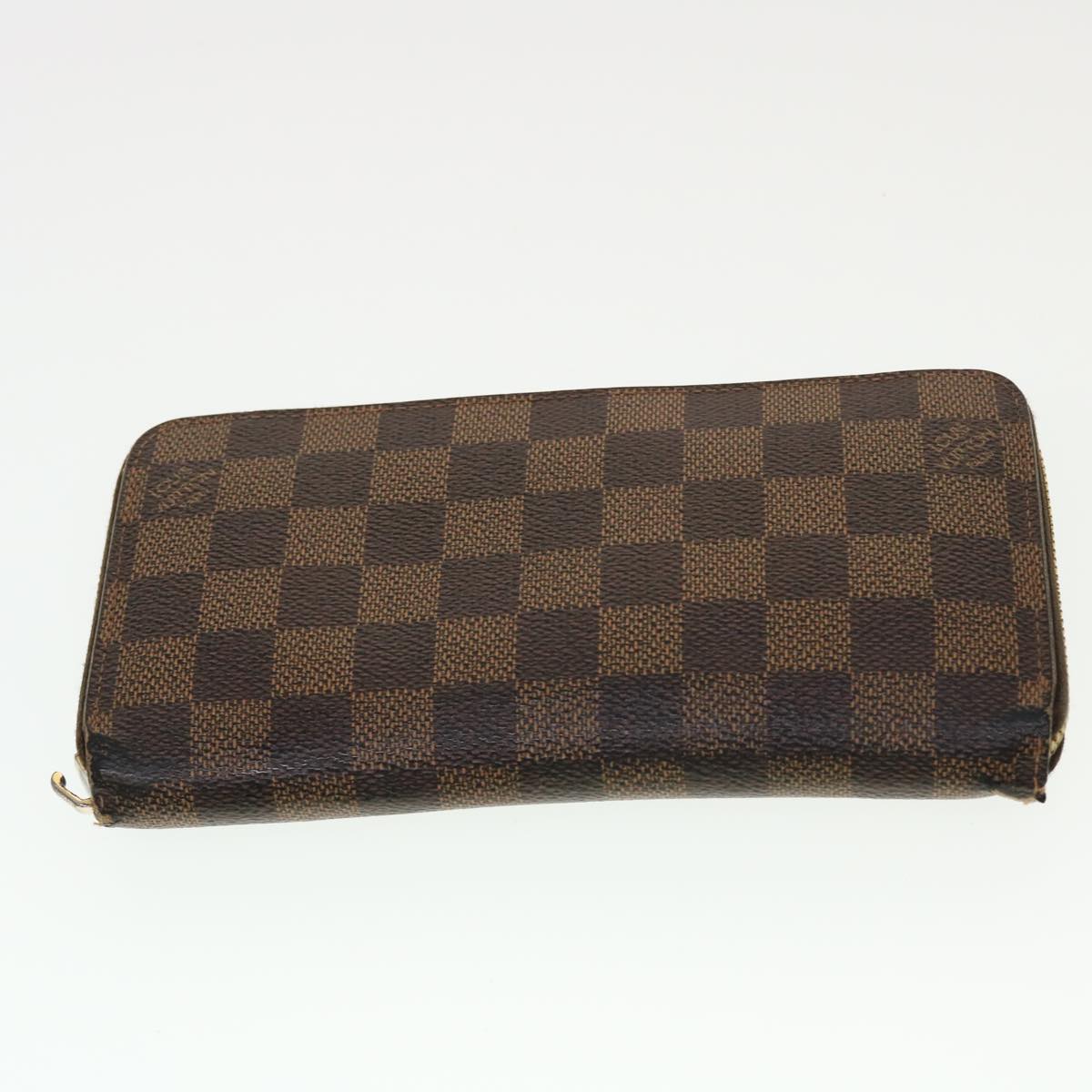 LOUIS VUITTON Damier Ebene Azur Graffit iPhone Case Long Wallet 6Set Auth 44085