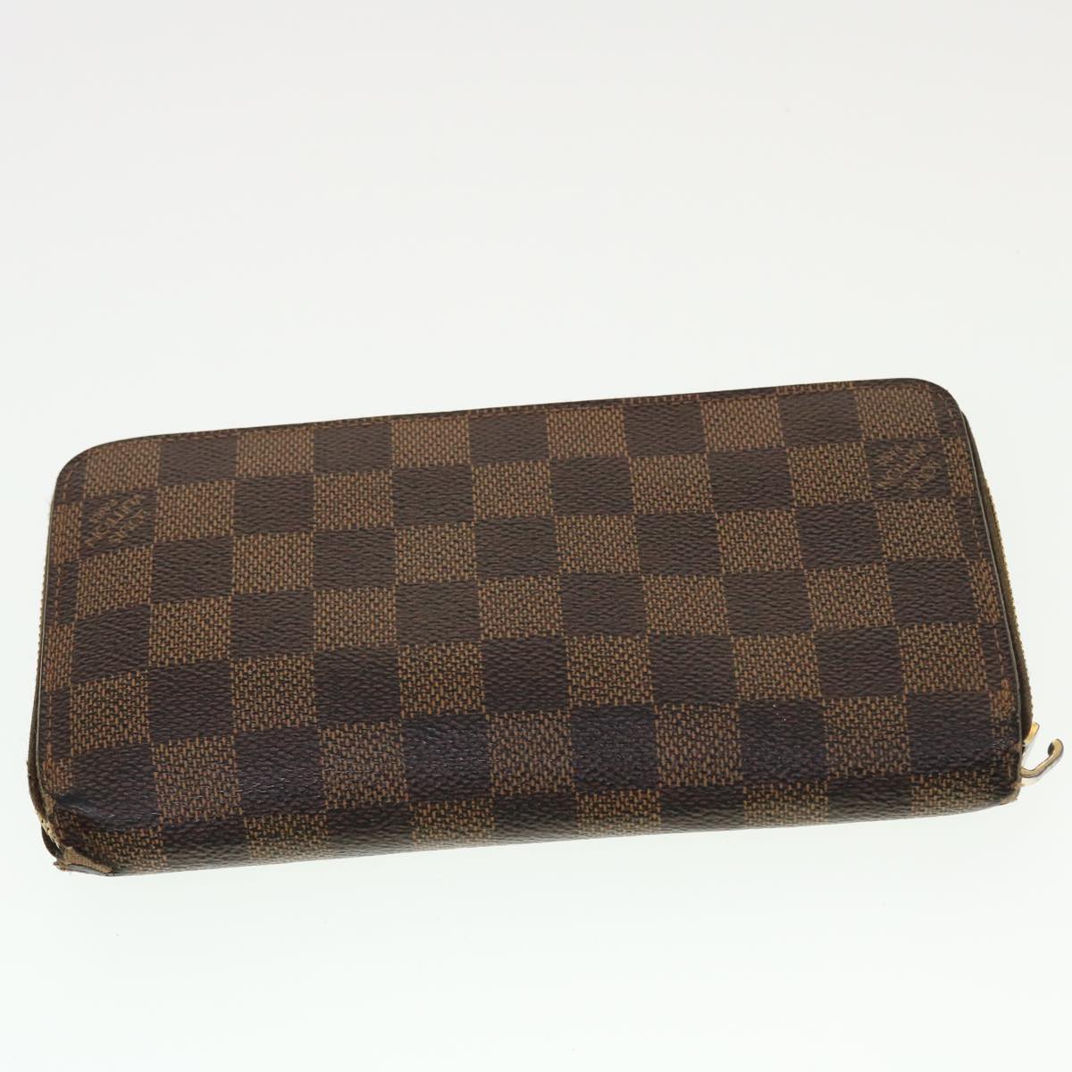 LOUIS VUITTON Damier Ebene Azur Graffit iPhone Case Long Wallet 6Set Auth 44085