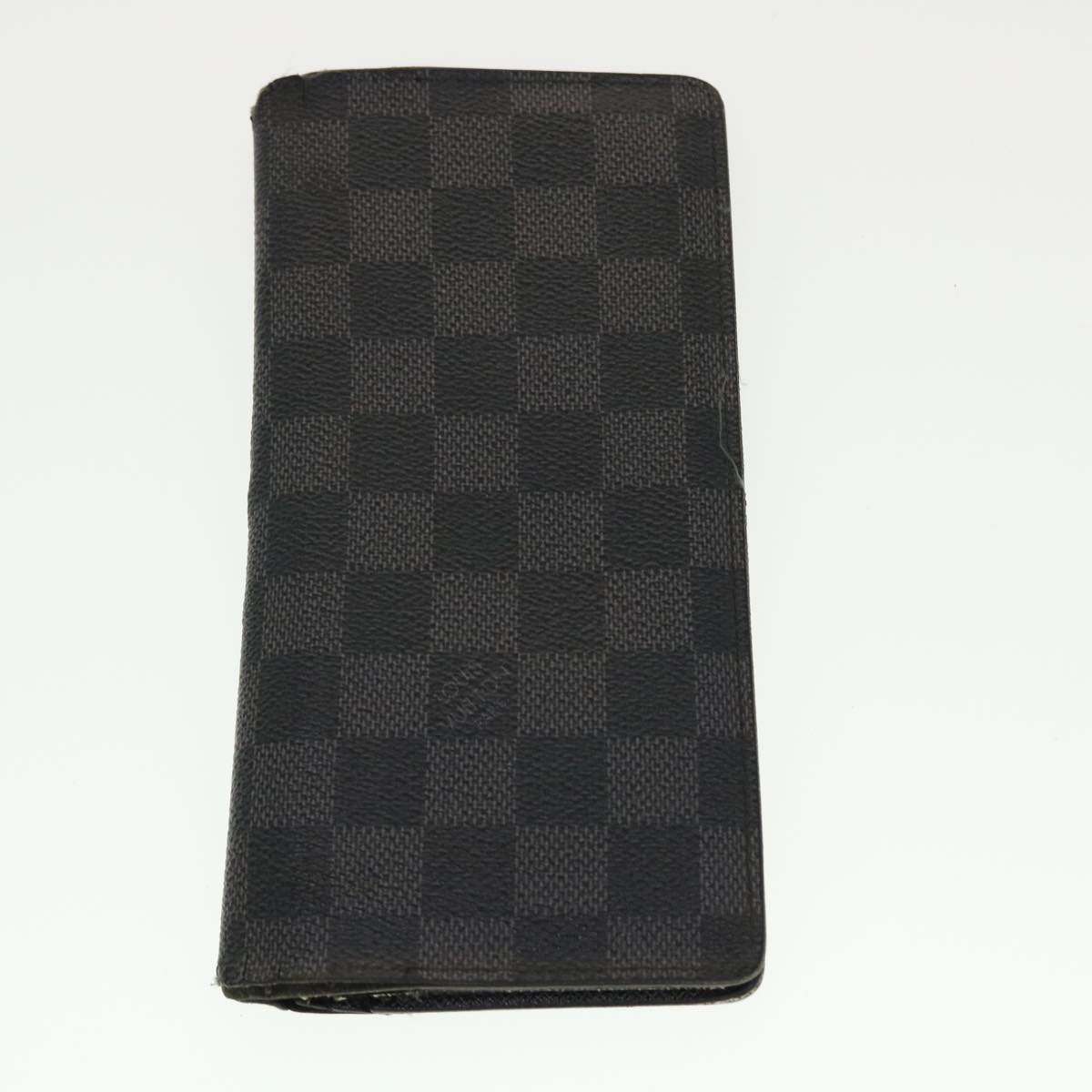 LOUIS VUITTON Damier Ebene Azur Graffit iPhone Case Long Wallet 6Set Auth 44085