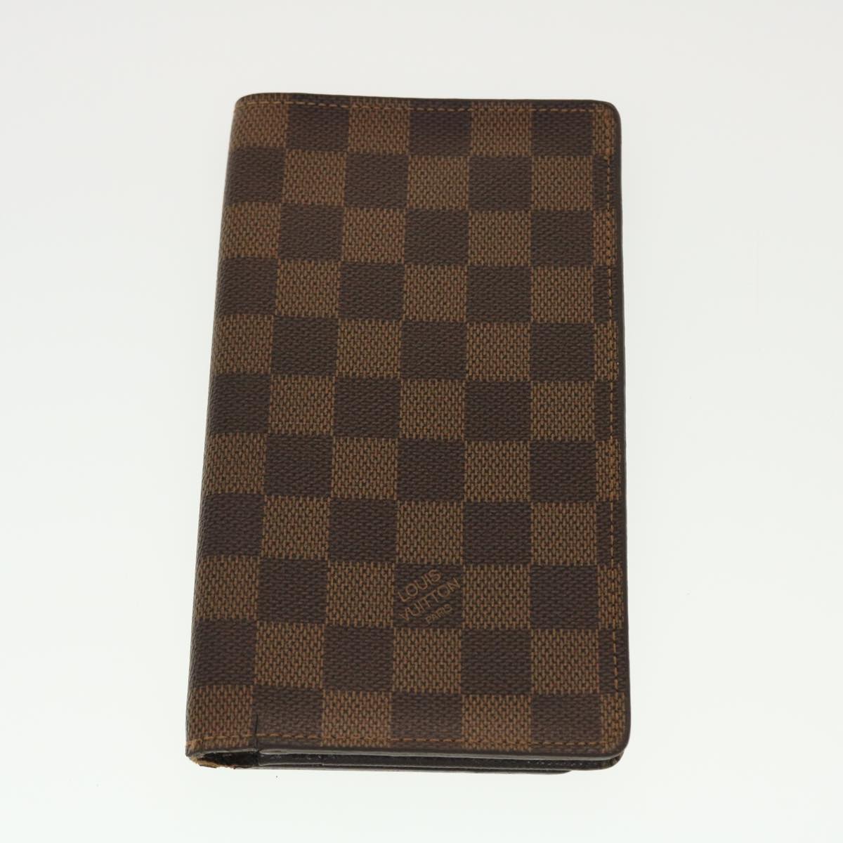 LOUIS VUITTON Damier Ebene Azur Graffit iPhone Case Long Wallet 6Set Auth 44085