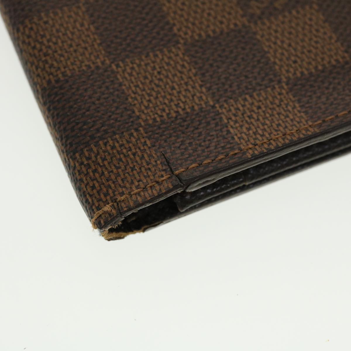 LOUIS VUITTON Damier Ebene Azur Graffit iPhone Case Long Wallet 6Set Auth 44085