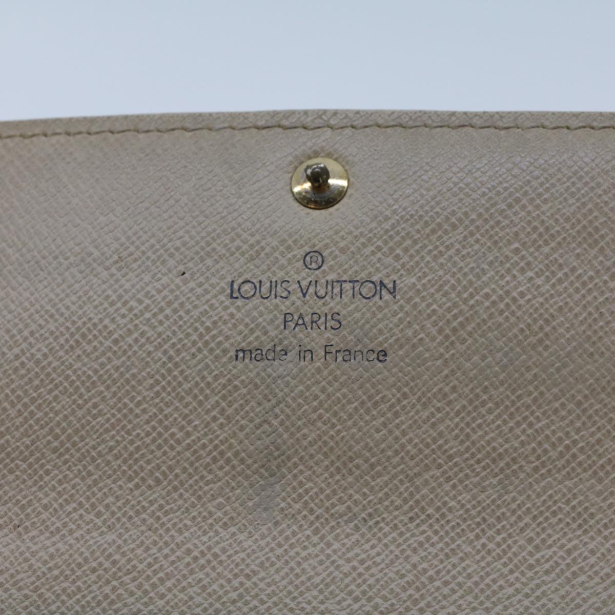 LOUIS VUITTON Damier Azur Portefeuille Sarah Long Wallet N63208 LV Auth 44092