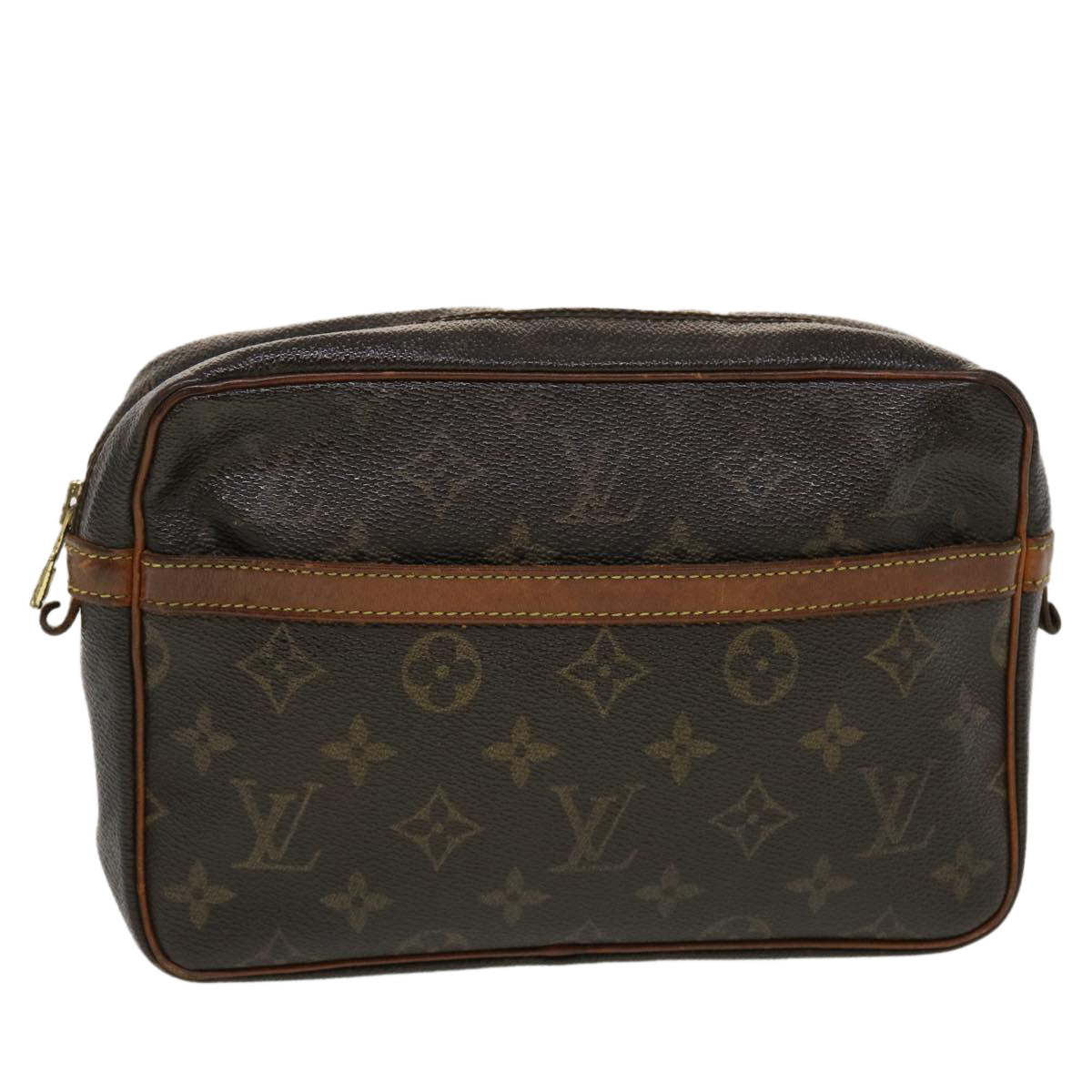 LOUIS VUITTON Monogram Compiegne 23 Clutch Bag M51847 LV Auth 44093