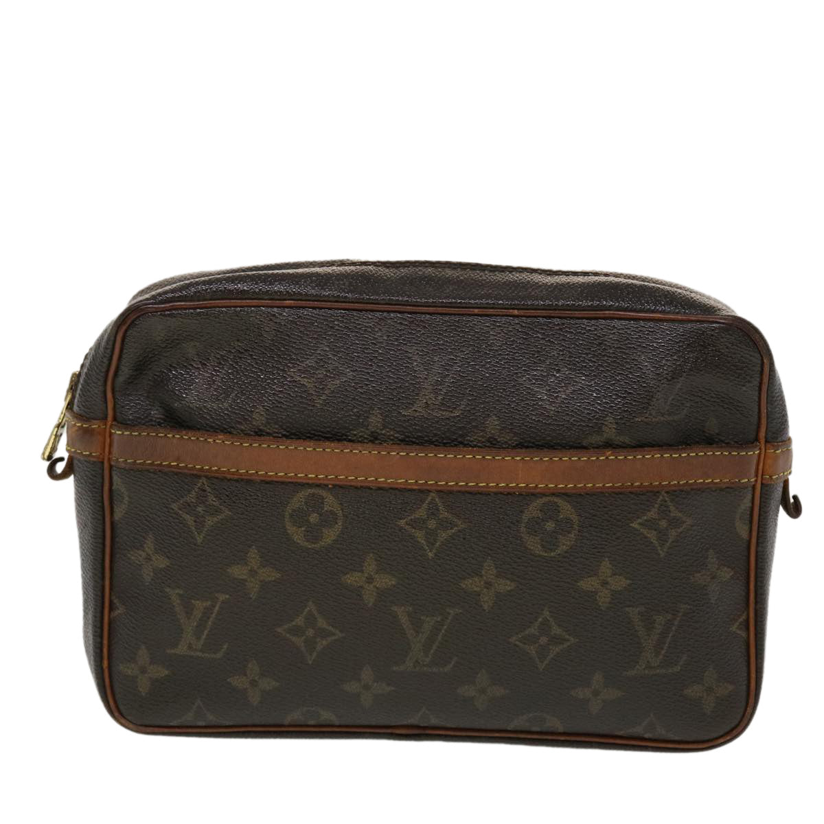 LOUIS VUITTON Monogram Compiegne 23 Clutch Bag M51847 LV Auth 44093