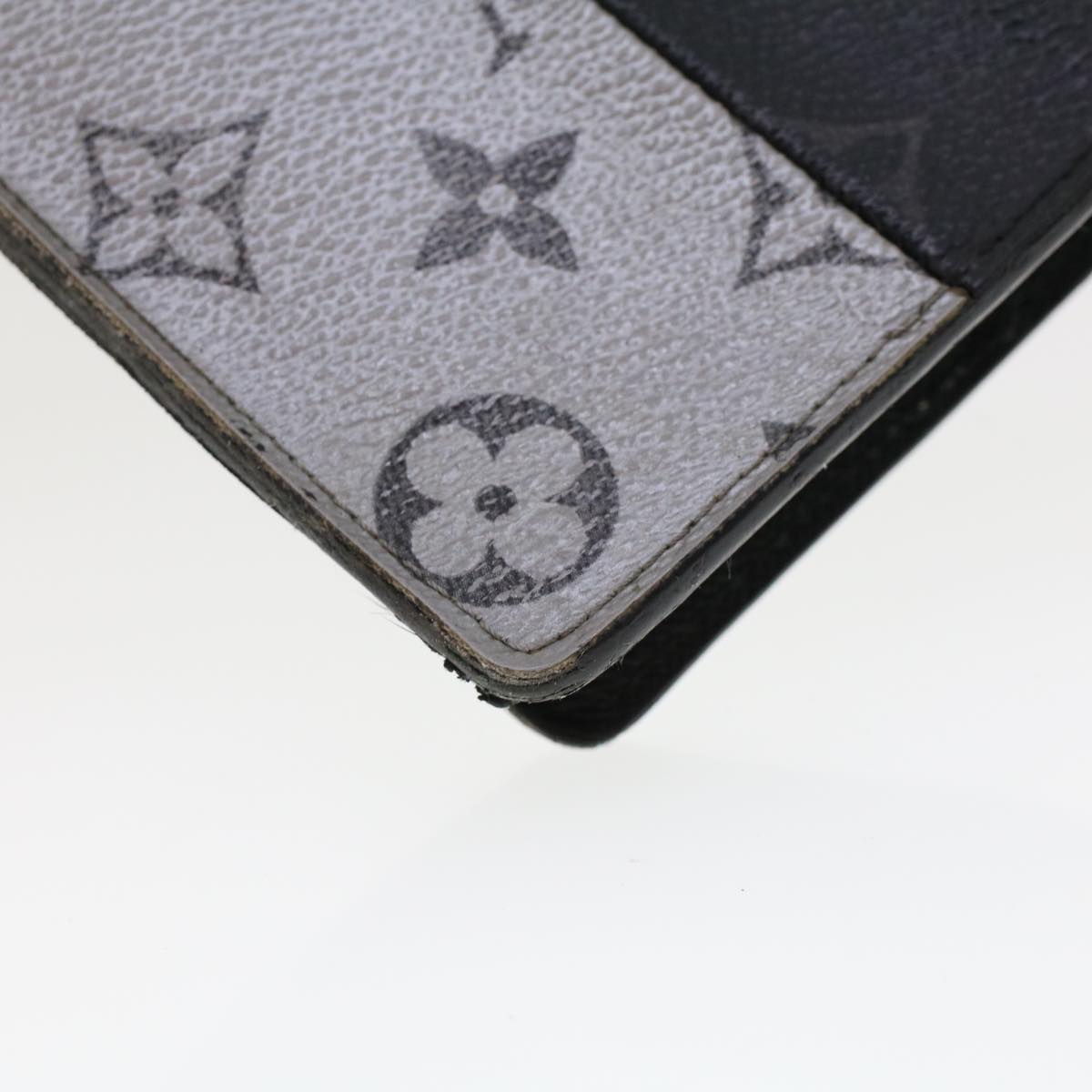 LOUIS VUITTON Eclipse Split Portefeuille Braza Long Wallet M63027 LV Auth 44110