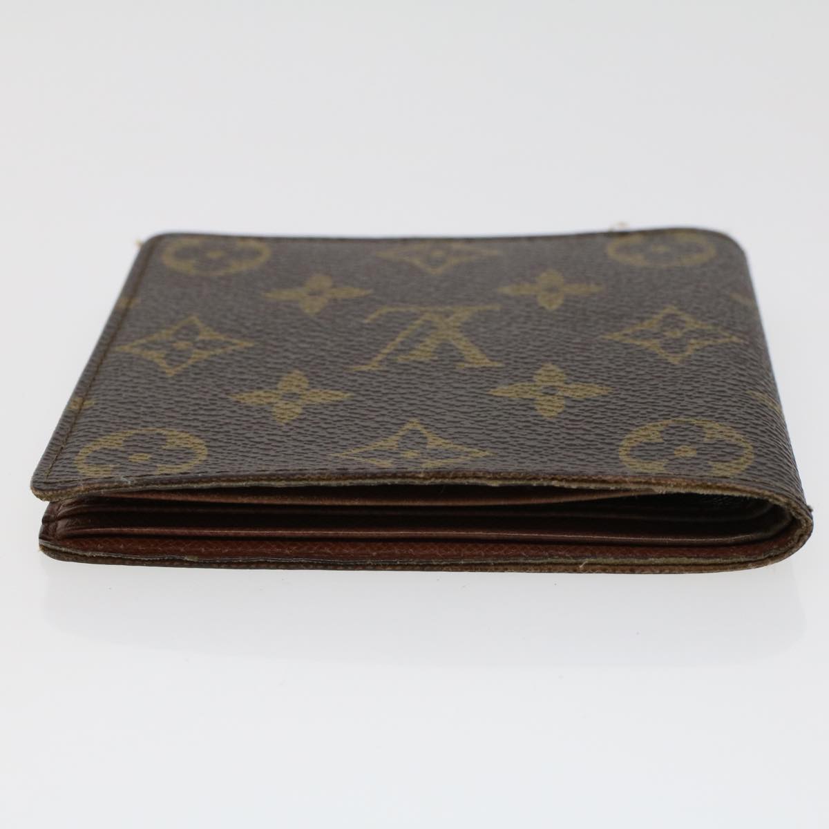 LOUIS VUITTON Monogram Porte Monnaie Bier Cartes Crdit Wallet M61652 Auth 44114