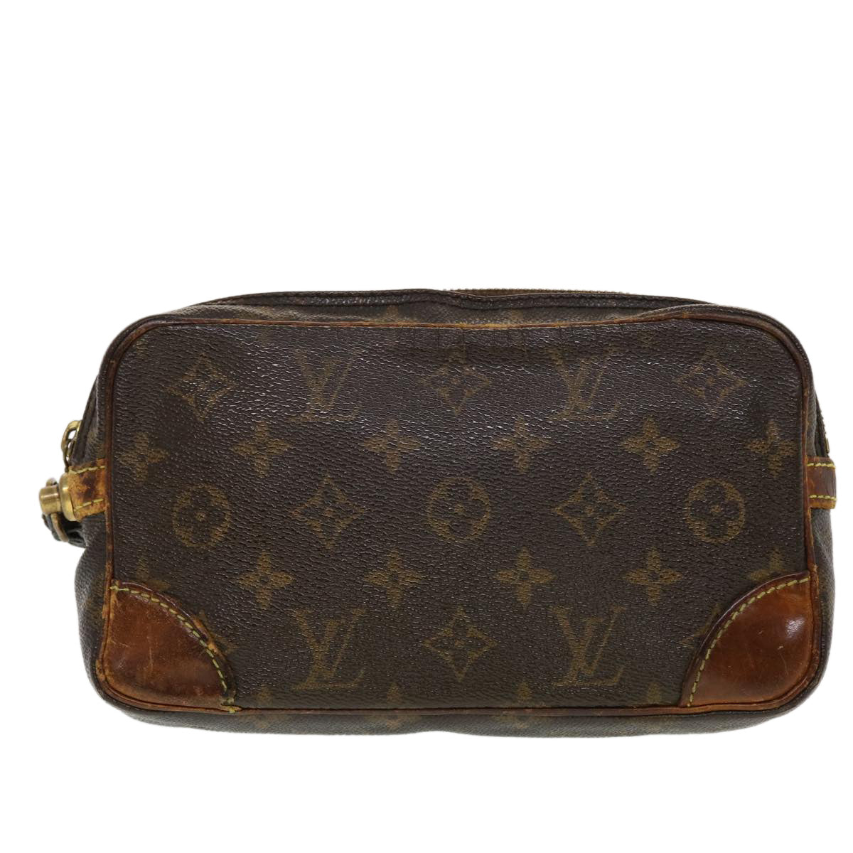 LOUIS VUITTON Monogram Marly Dragonne PM Clutch Bag M51827 LV Auth 44125