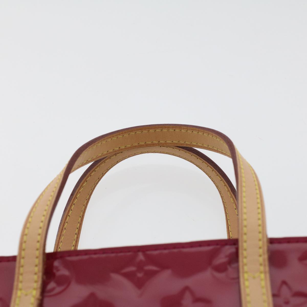 LOUIS VUITTON Monogram Vernis Catalina BB Hand Bag Red M90016 LV Auth 44126