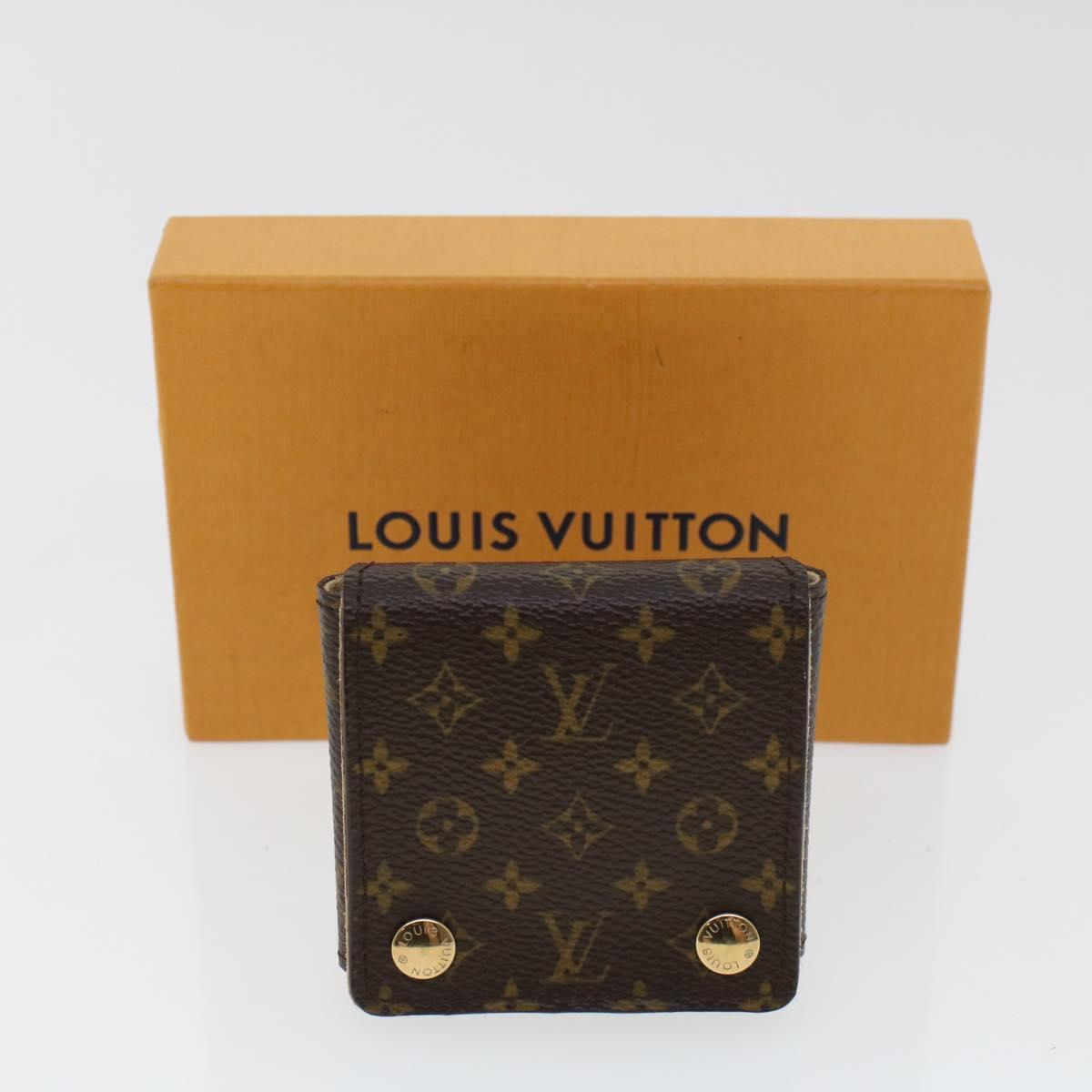 LOUIS VUITTON Monogram Jewelry Case Accessory Case LV Auth 44127