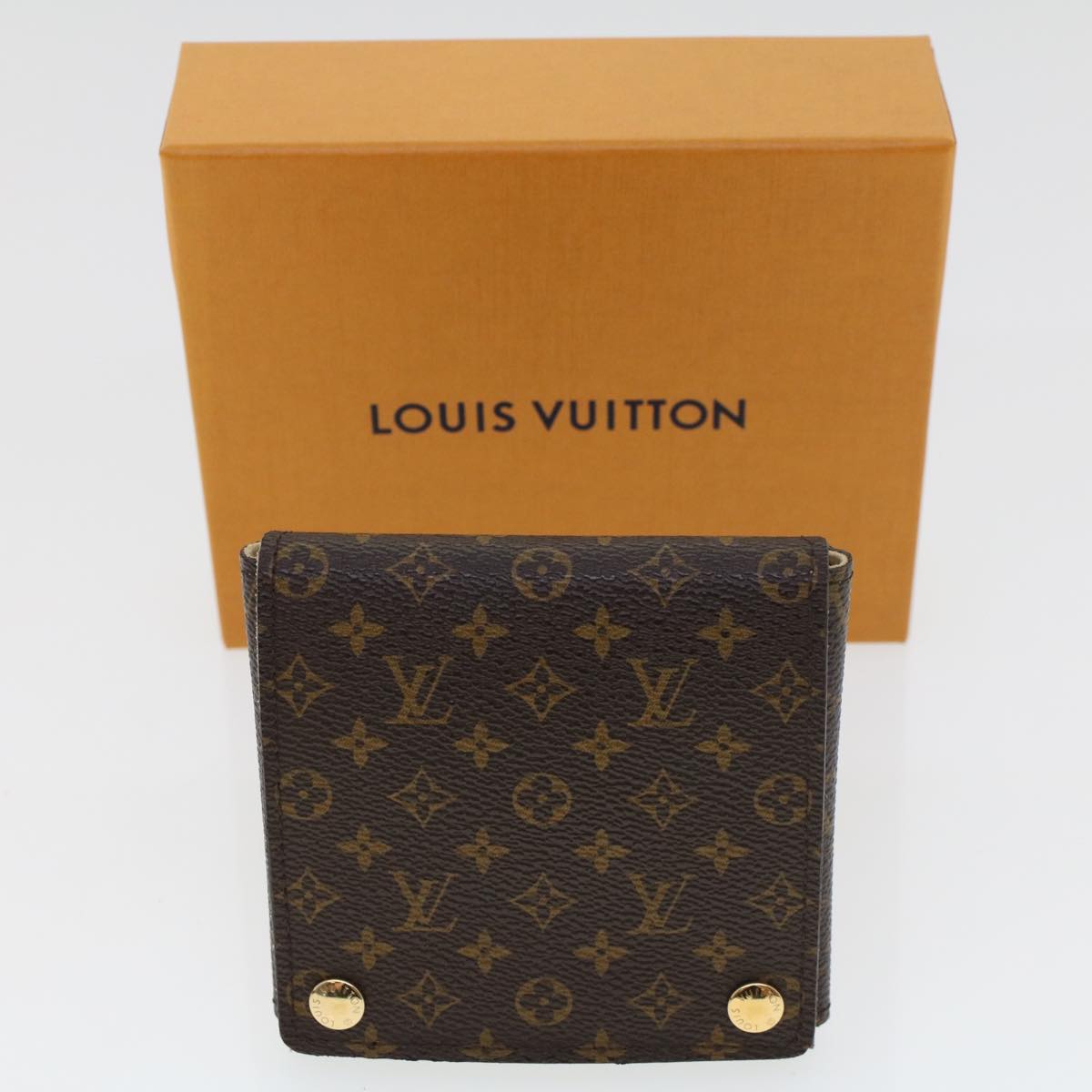 LOUIS VUITTON Monogram Jewelry Case Accessory Case LV Auth 44128