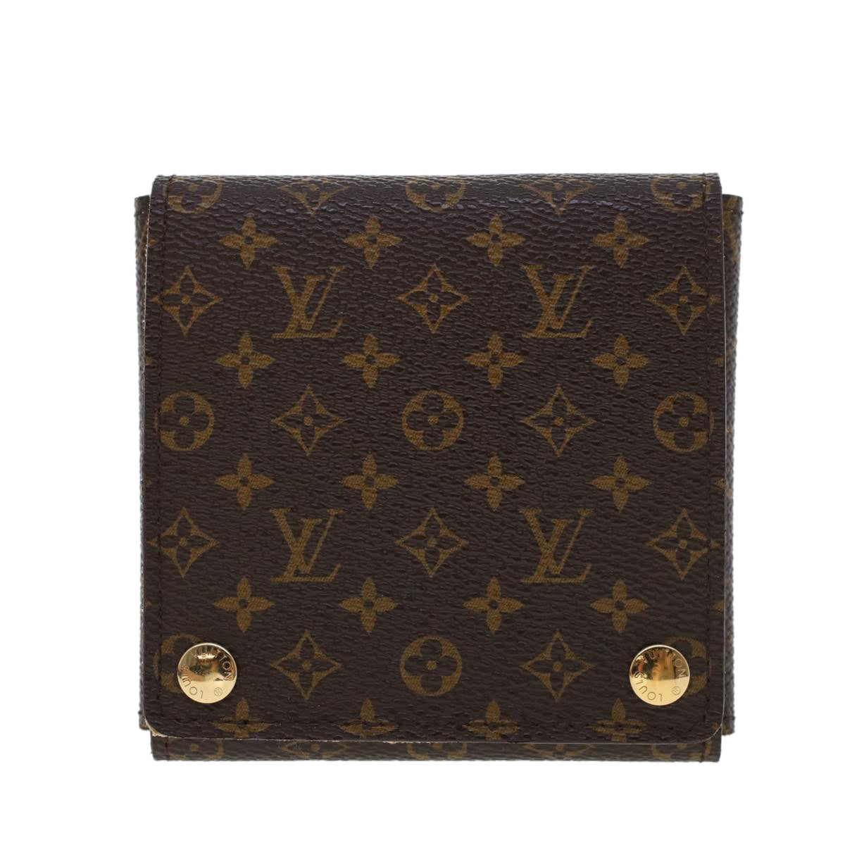 LOUIS VUITTON Monogram Jewelry Case Accessory Case LV Auth 44128