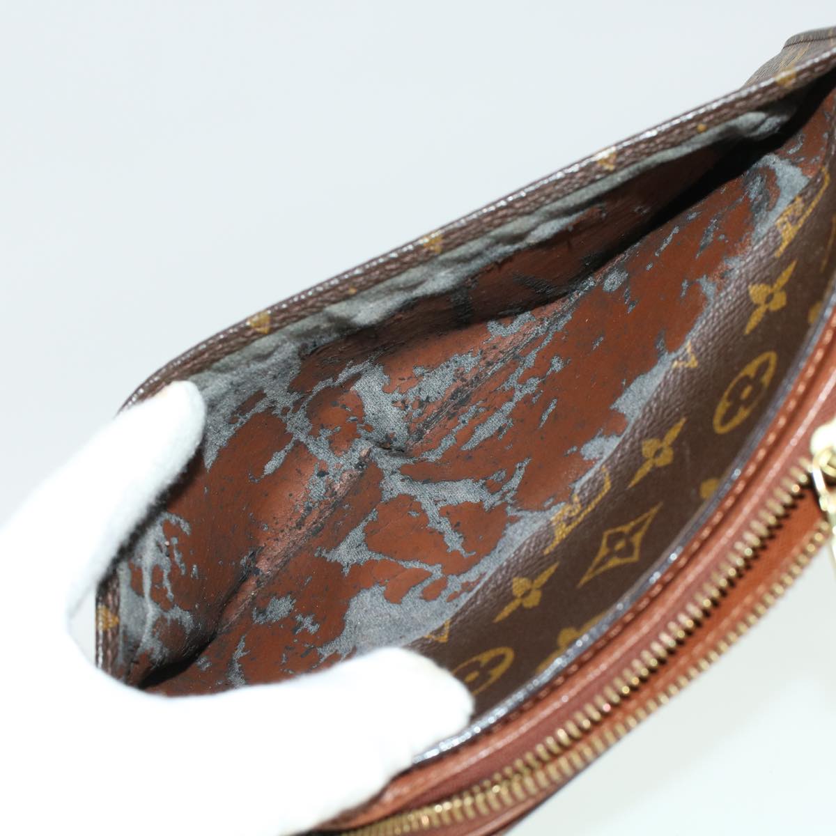 LOUIS VUITTON Monogram Orsay Clutch Bag M51790 LV Auth 44184