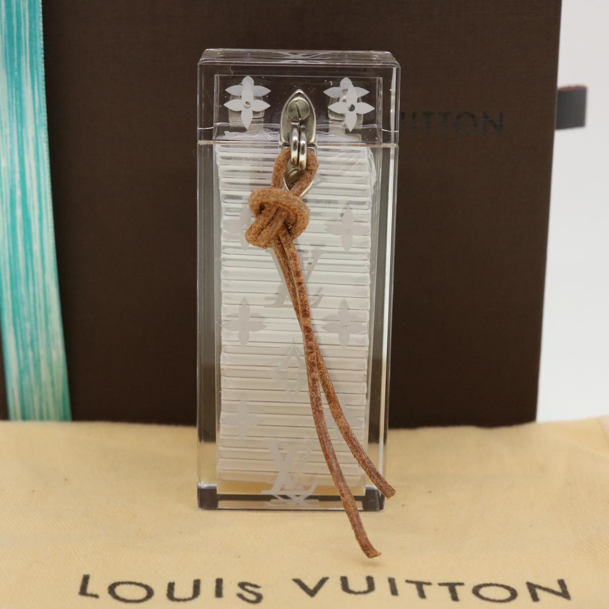 LOUIS VUITTON Domino Plastic Clear LV Auth 44197