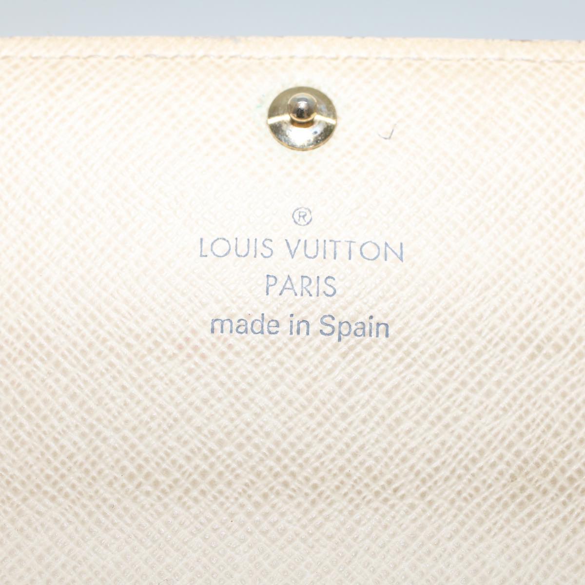 LOUIS VUITTON Damier Azur Portefeuille Sarah Long Wallet N63208 LV Auth 44283