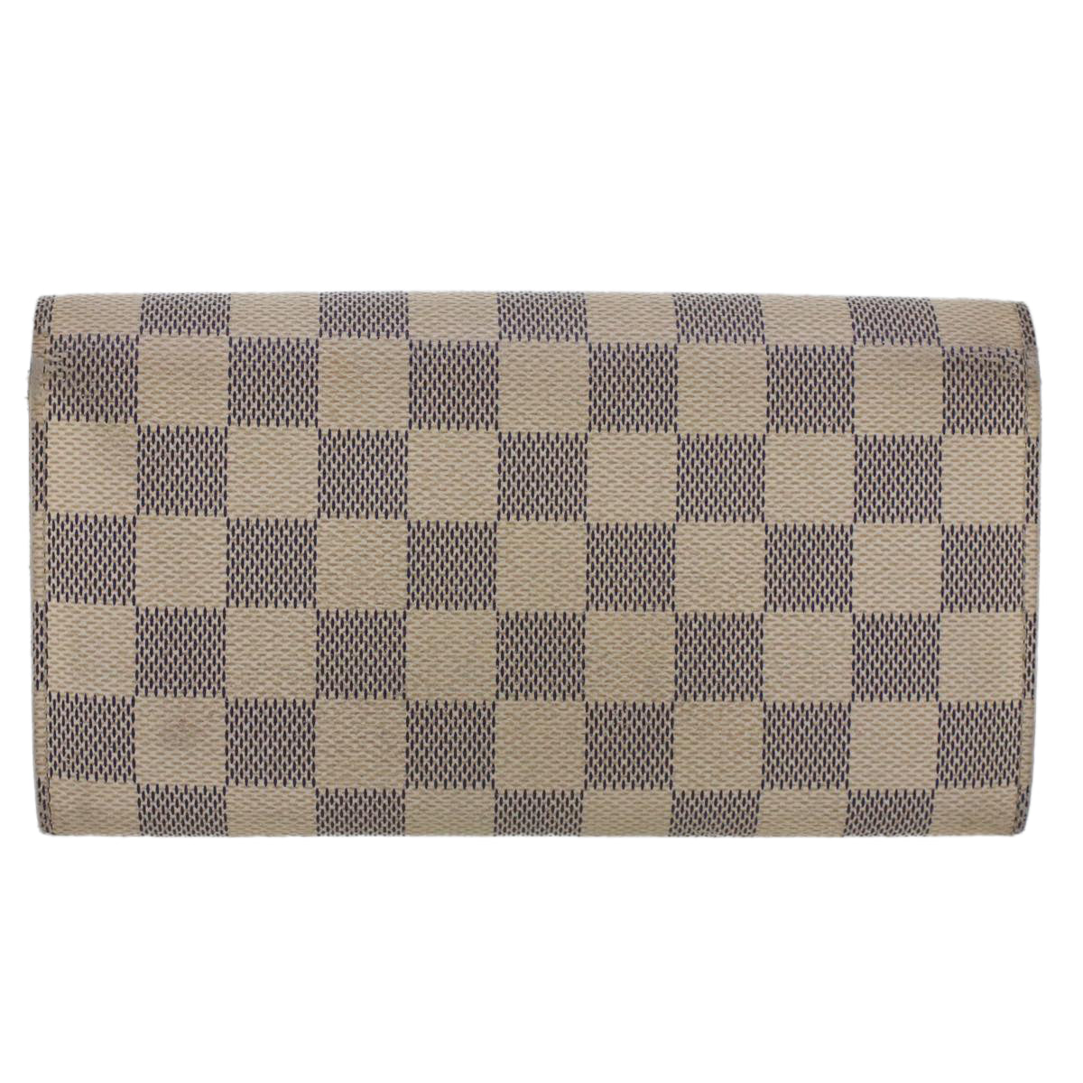 LOUIS VUITTON Damier Azur Portefeuille Sarah Long Wallet N63208 LV Auth 44283 - 0