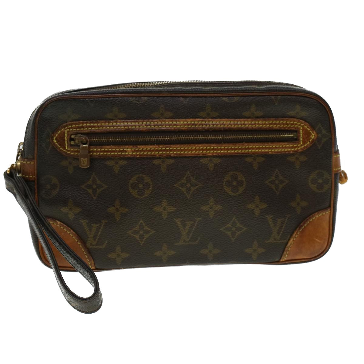 LOUIS VUITTON Monogram Marly Dragonne GM Clutch Bag M51825 LV Auth 44292