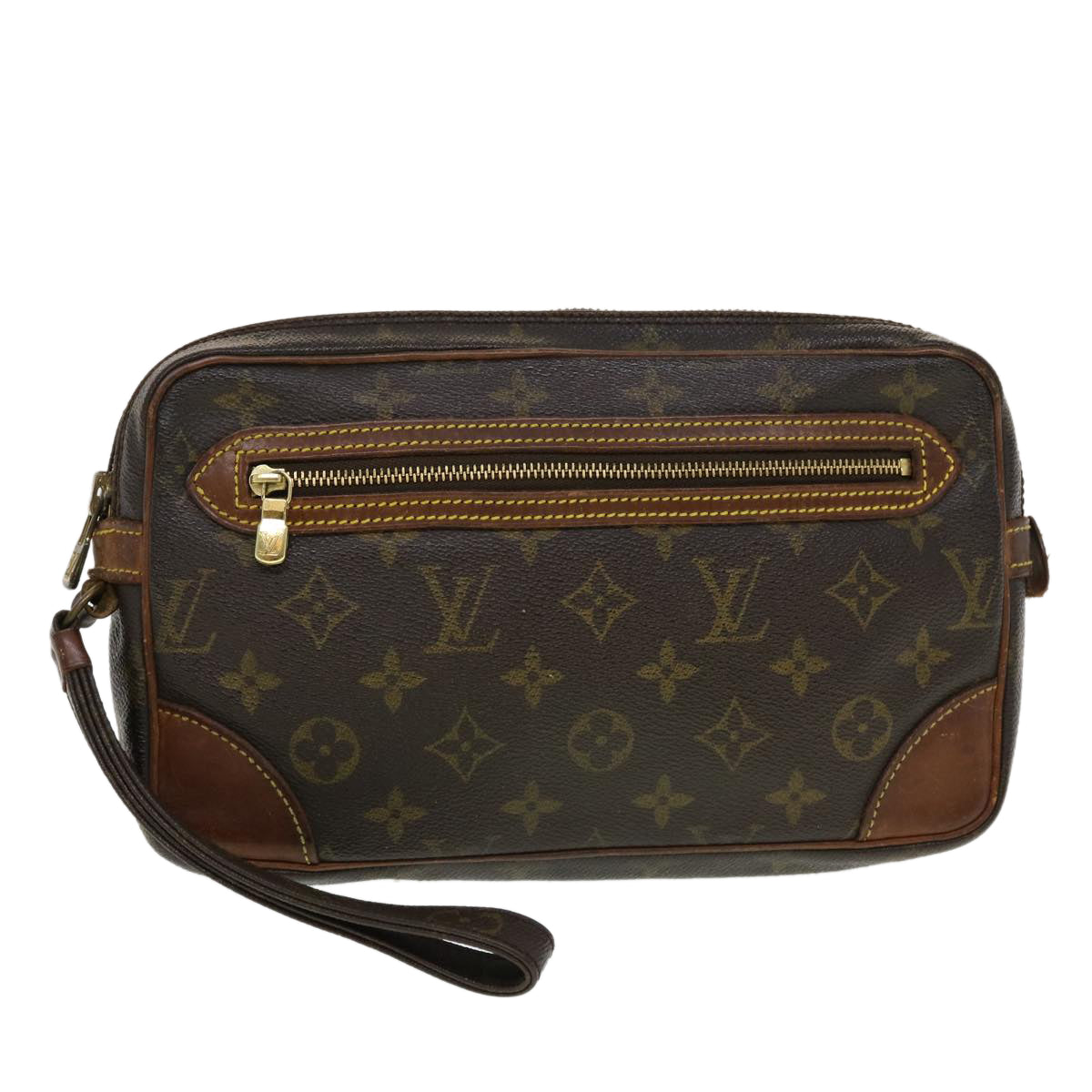 LOUIS VUITTON Monogram Marly Dragonne GM Clutch Bag M51825 LV Auth 44312