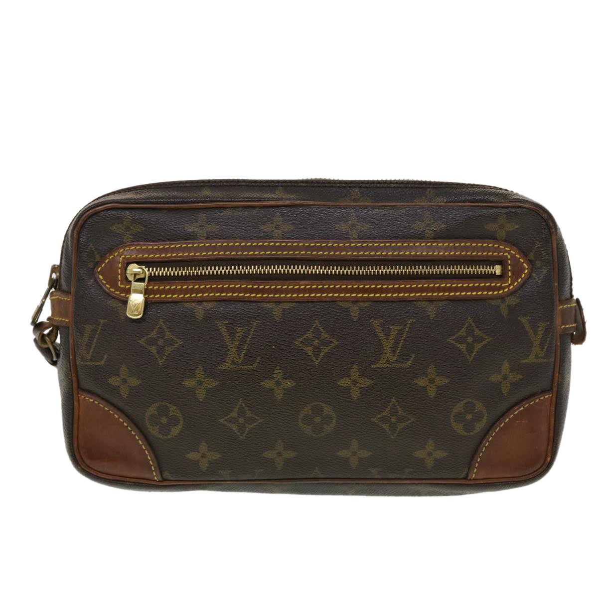 LOUIS VUITTON Monogram Marly Dragonne GM Clutch Bag M51825 LV Auth 44312