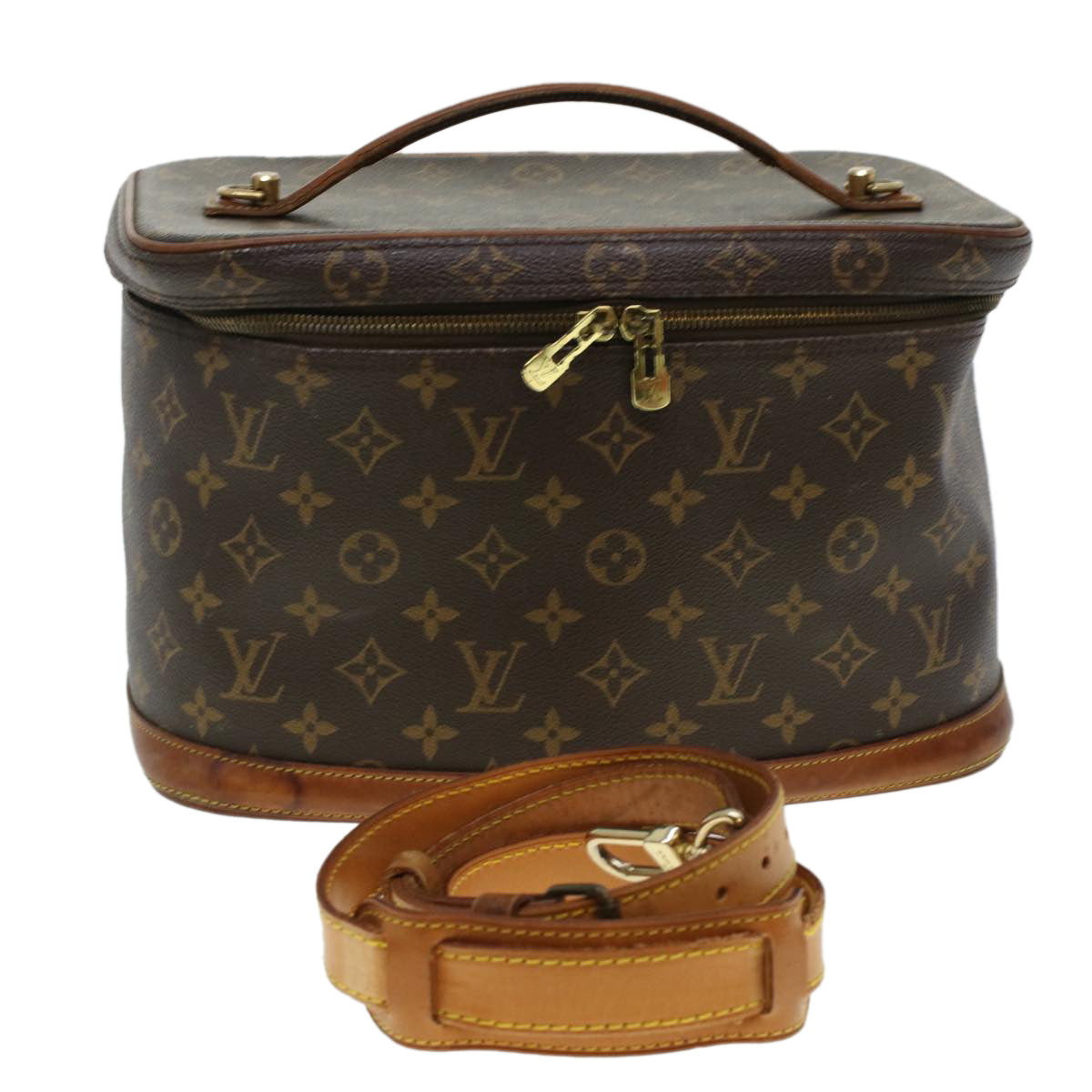 LOUIS VUITTON Monogram Nice Hand Bag 2way M47280 LV Auth 44328