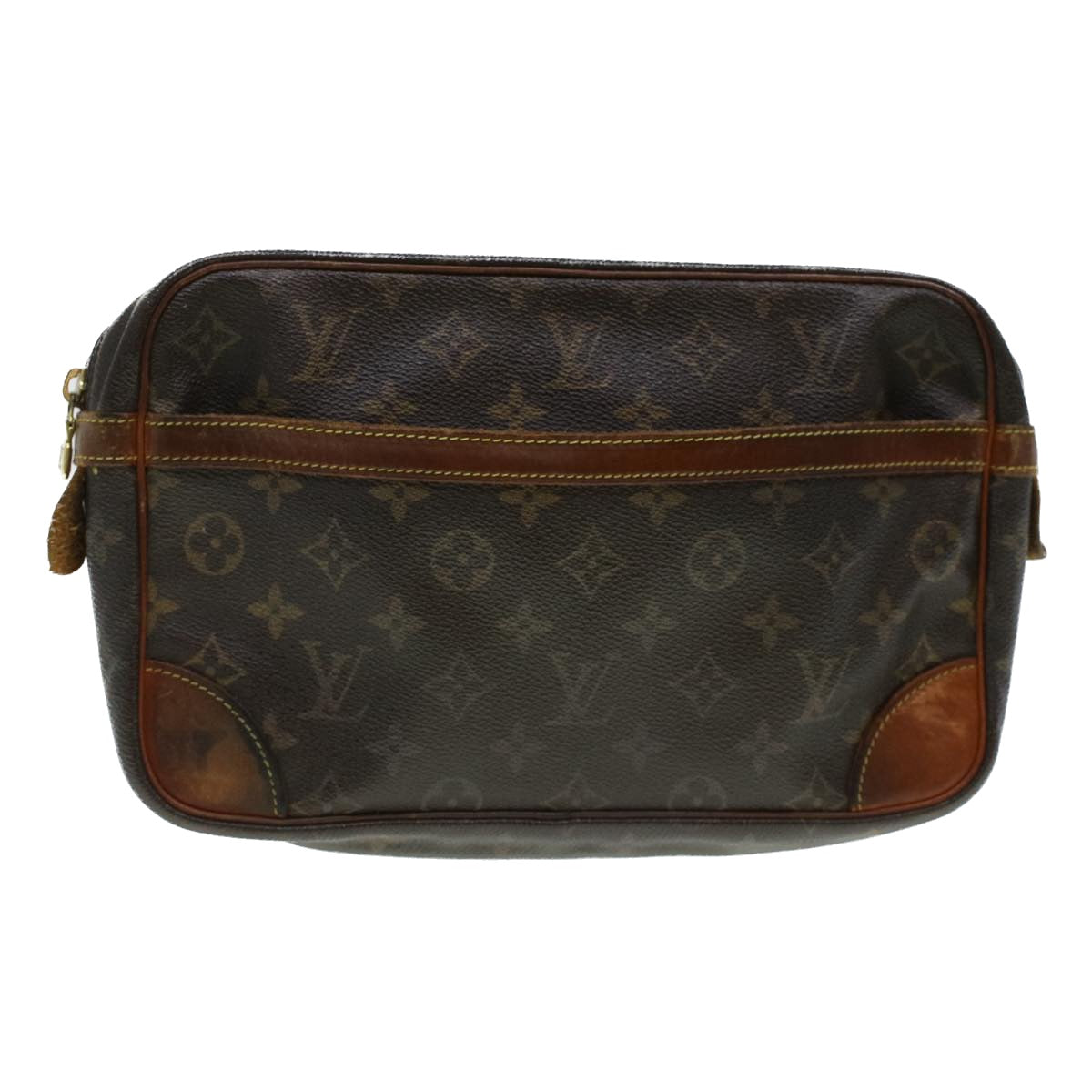 LOUIS VUITTON Monogram Compiegne 28 Clutch Bag M51845 LV Auth 44405