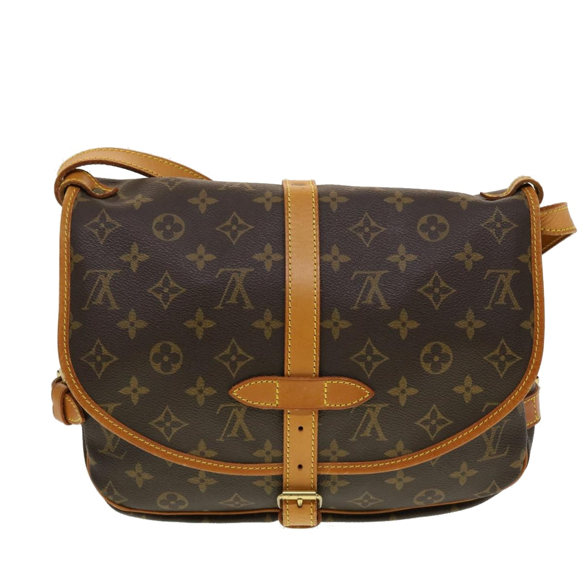 LOUIS VUITTON Monogram Saumur 30 Shoulder Bag M42256 LV Auth 44417 - 0