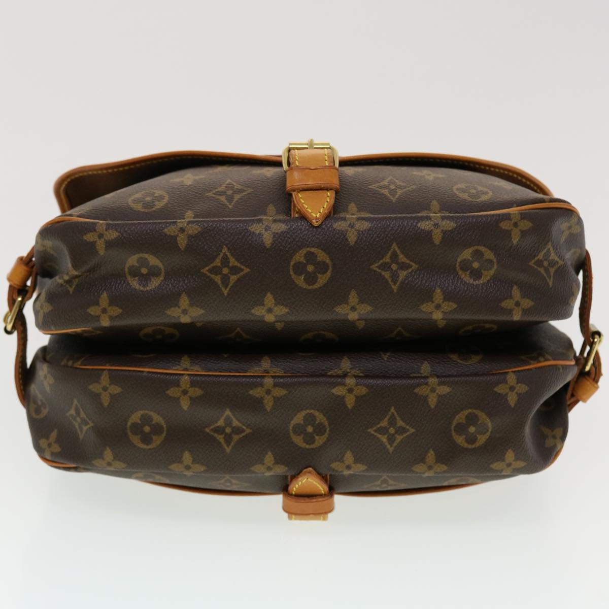 LOUIS VUITTON Monogram Saumur 30 Shoulder Bag M42256 LV Auth 44417