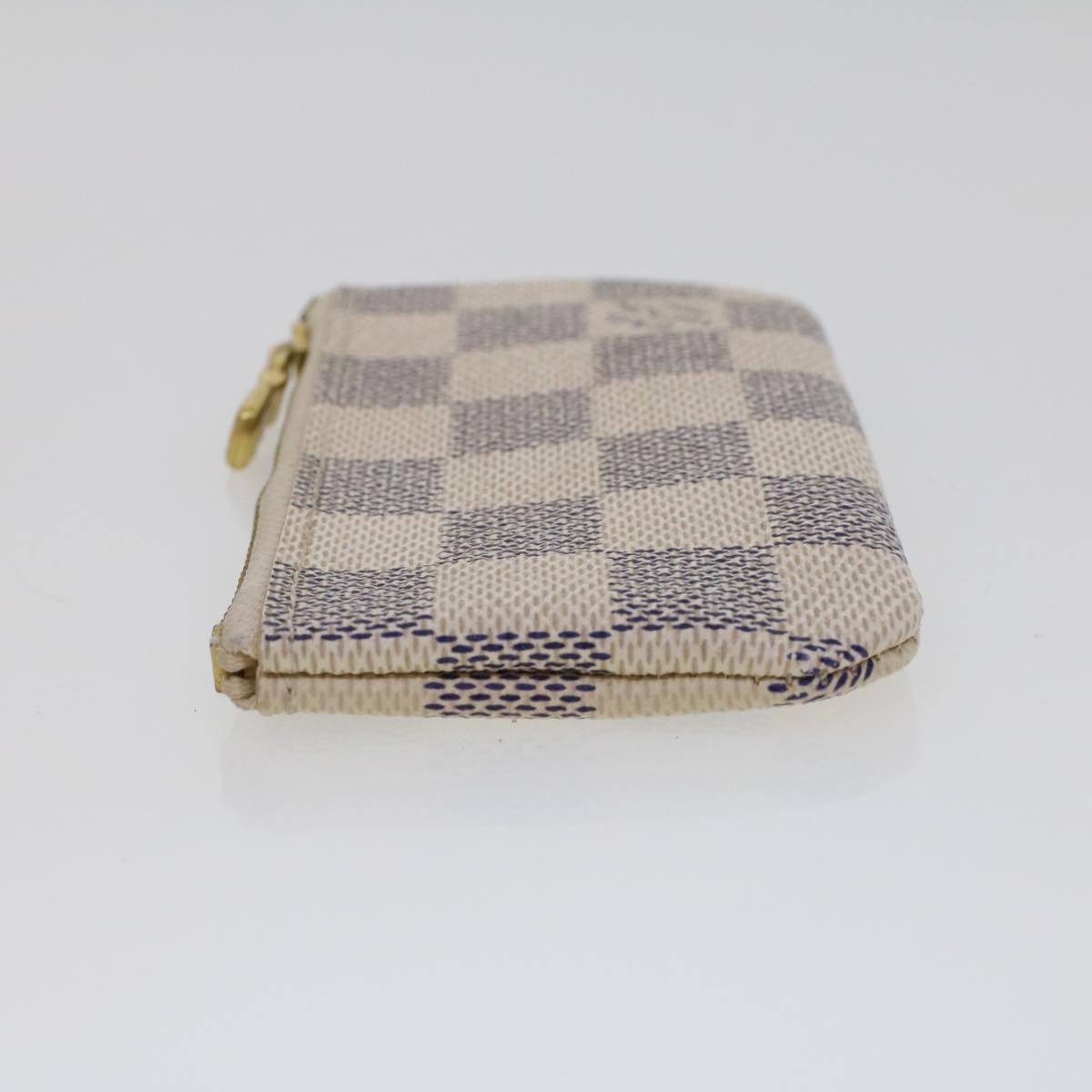 LOUIS VUITTON Damier Azur Pochette Cles Coin Purse N62659 LV Auth 44422