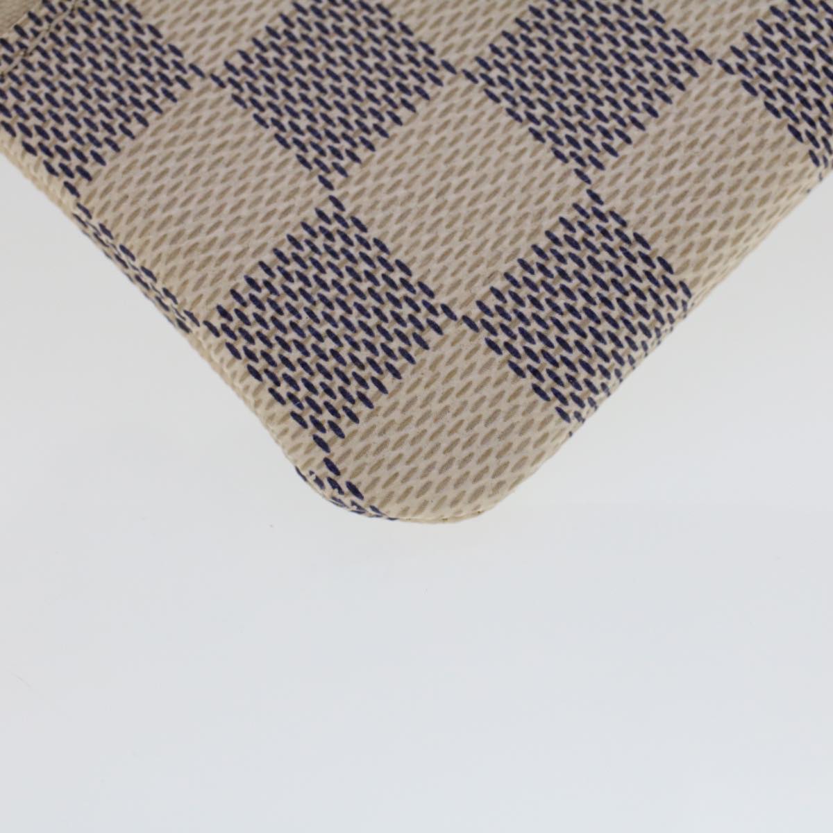 LOUIS VUITTON Damier Azur Pochette Cles Coin Purse N62659 LV Auth 44422