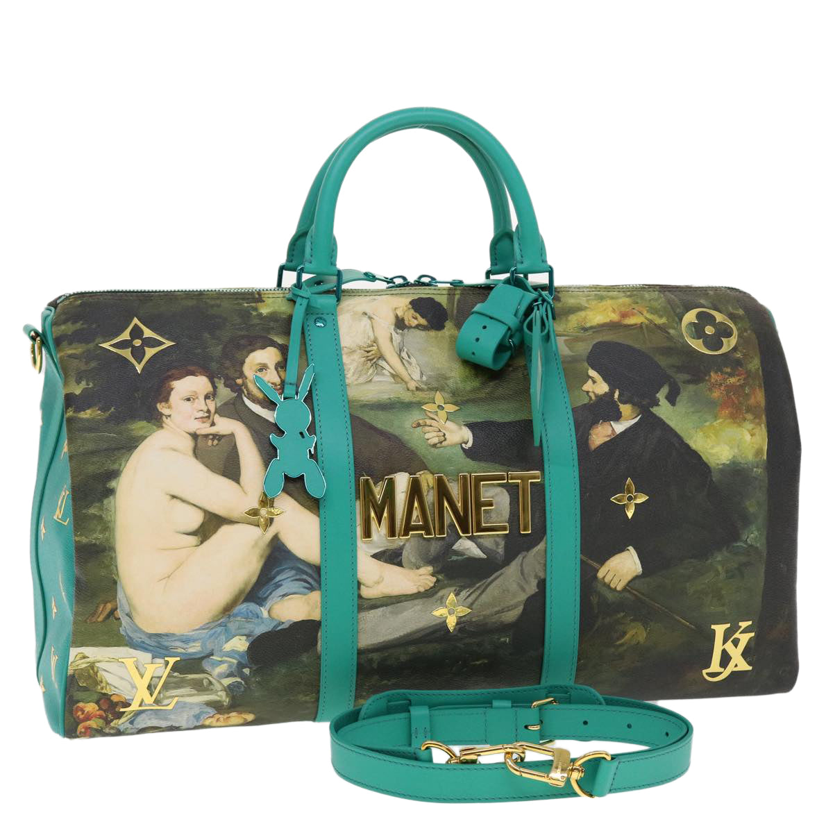 LOUIS VUITTON Masters Collection MANET Keepall Bandouliere 50 M43344 Auth 44429A