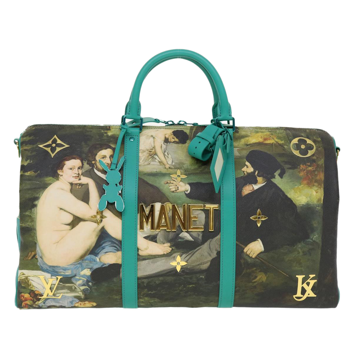 LOUIS VUITTON Masters Collection MANET Keepall Bandouliere 50 M43344 Auth 44429A