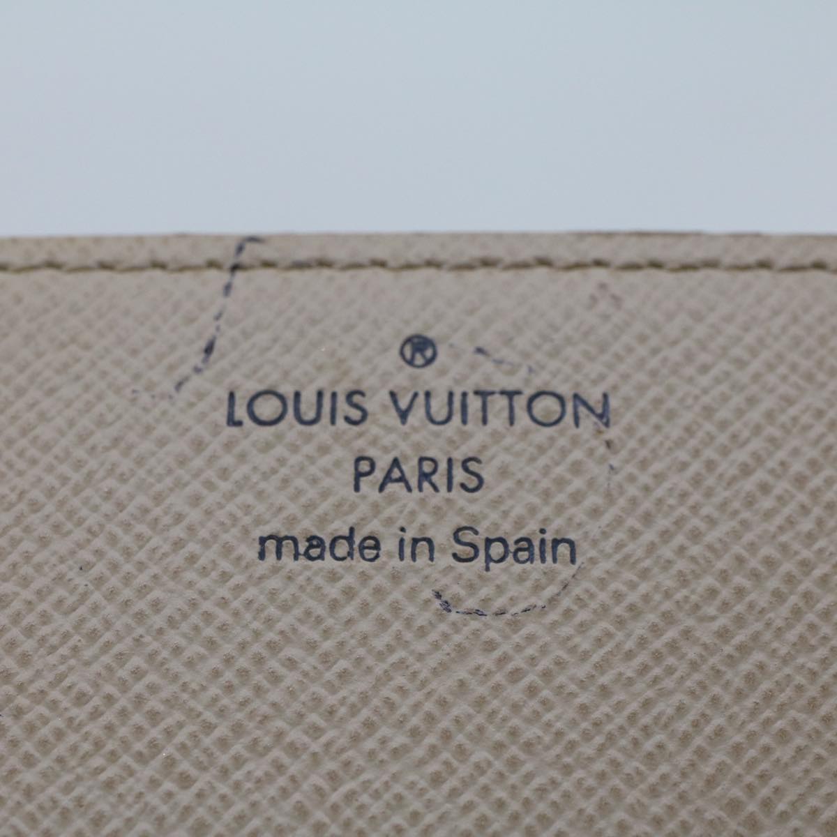 LOUIS VUITTON Damier Azur Amberop Cartes de Visit Card Case N61746 LV Auth 44486