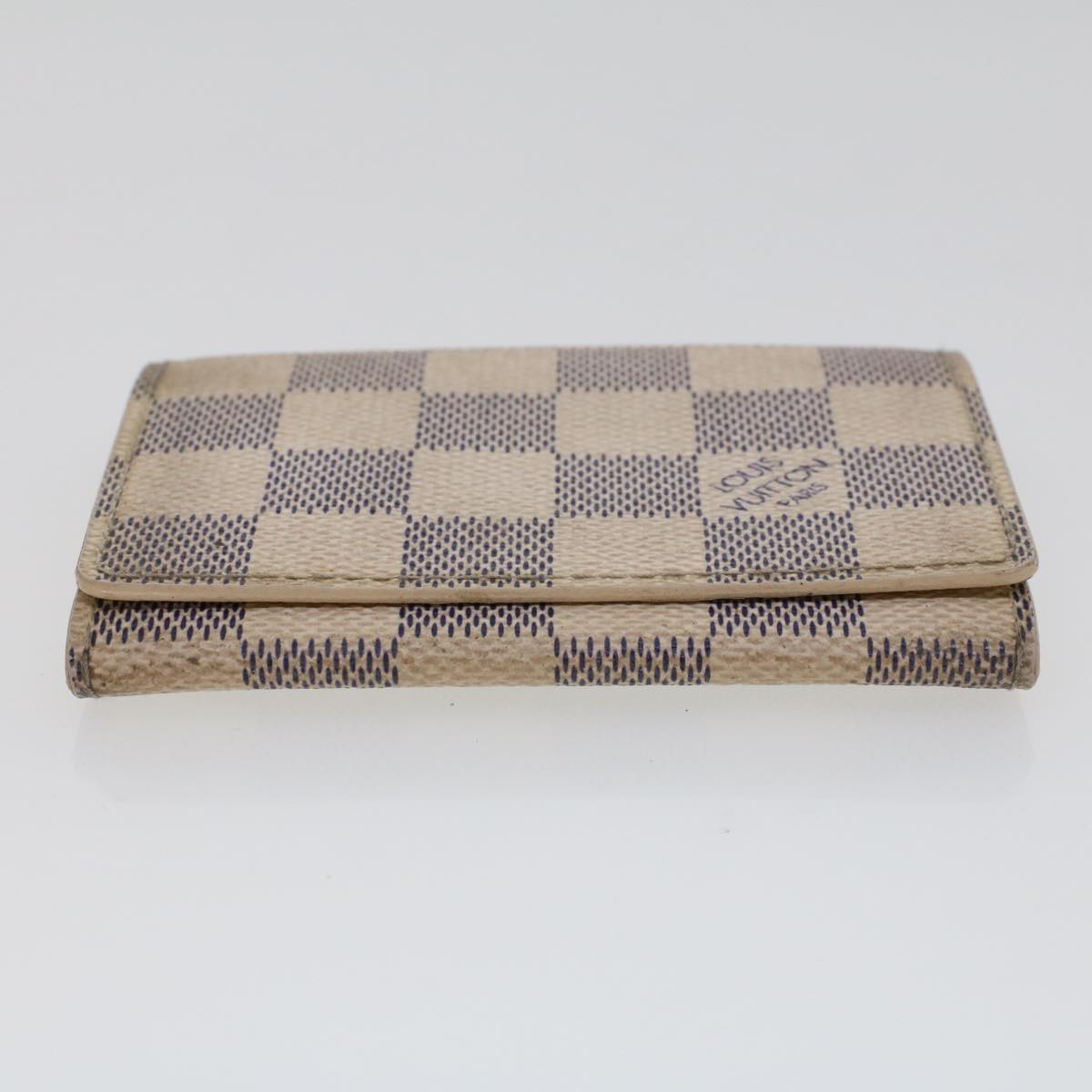 LOUIS VUITTON Damier Azur Amberop Cartes de Visit Card Case N61746 LV Auth 44486