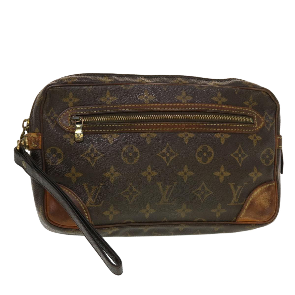 LOUIS VUITTON Monogram Marly Dragonne GM Clutch Bag M51825 LV Auth 44498