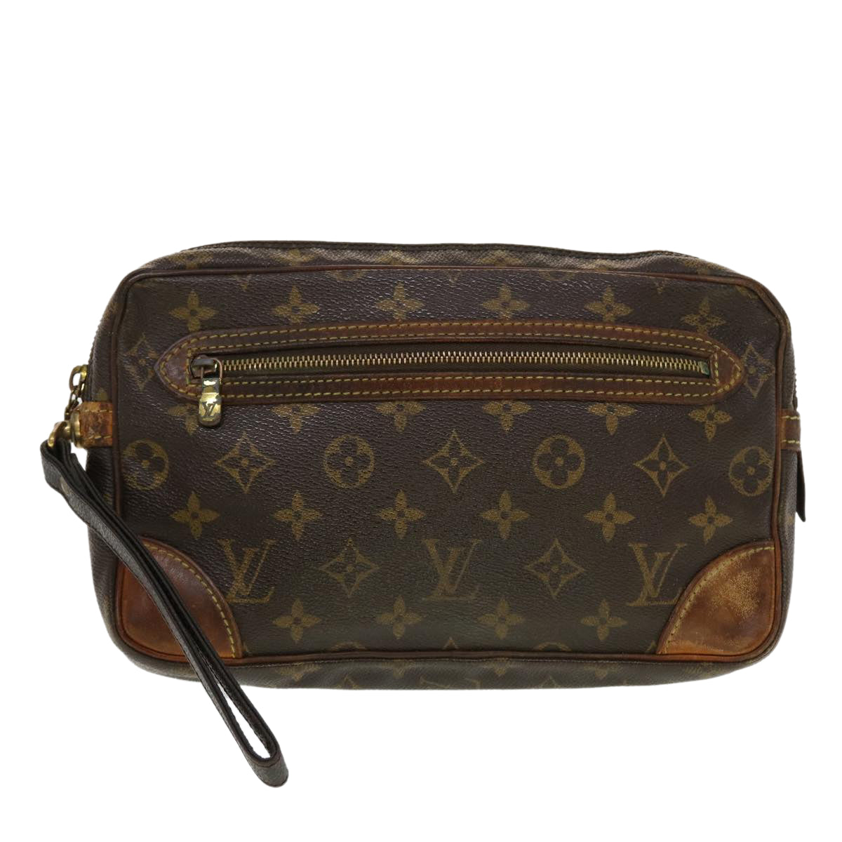 LOUIS VUITTON Monogram Marly Dragonne GM Clutch Bag M51825 LV Auth 44498